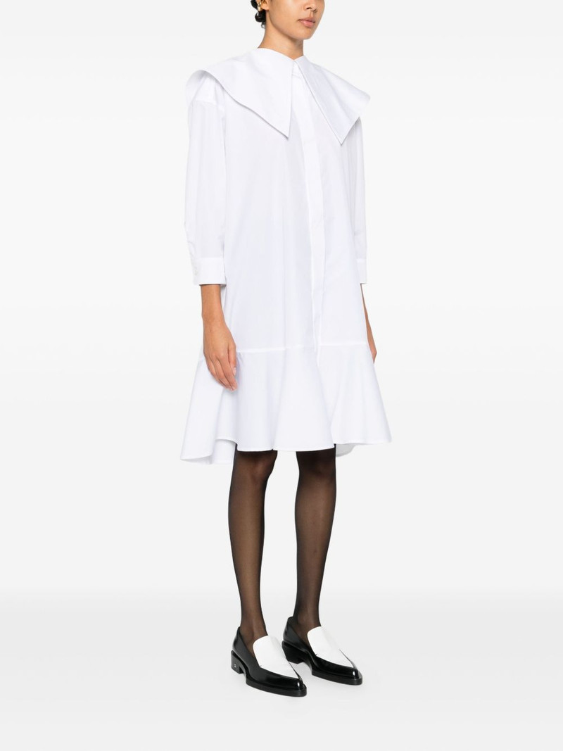 ruffled shirt midi dress 4