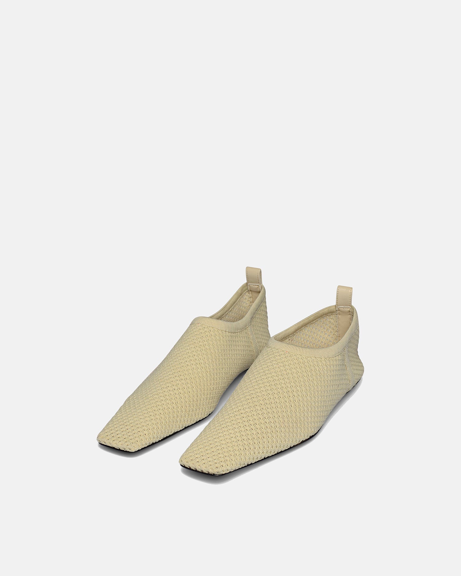Mesh-Knit Square-Toe Slip-On Shoes - 2