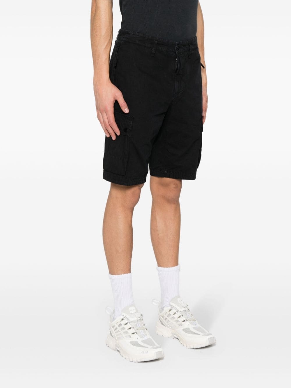 Compass cotton cargo shorts - 3