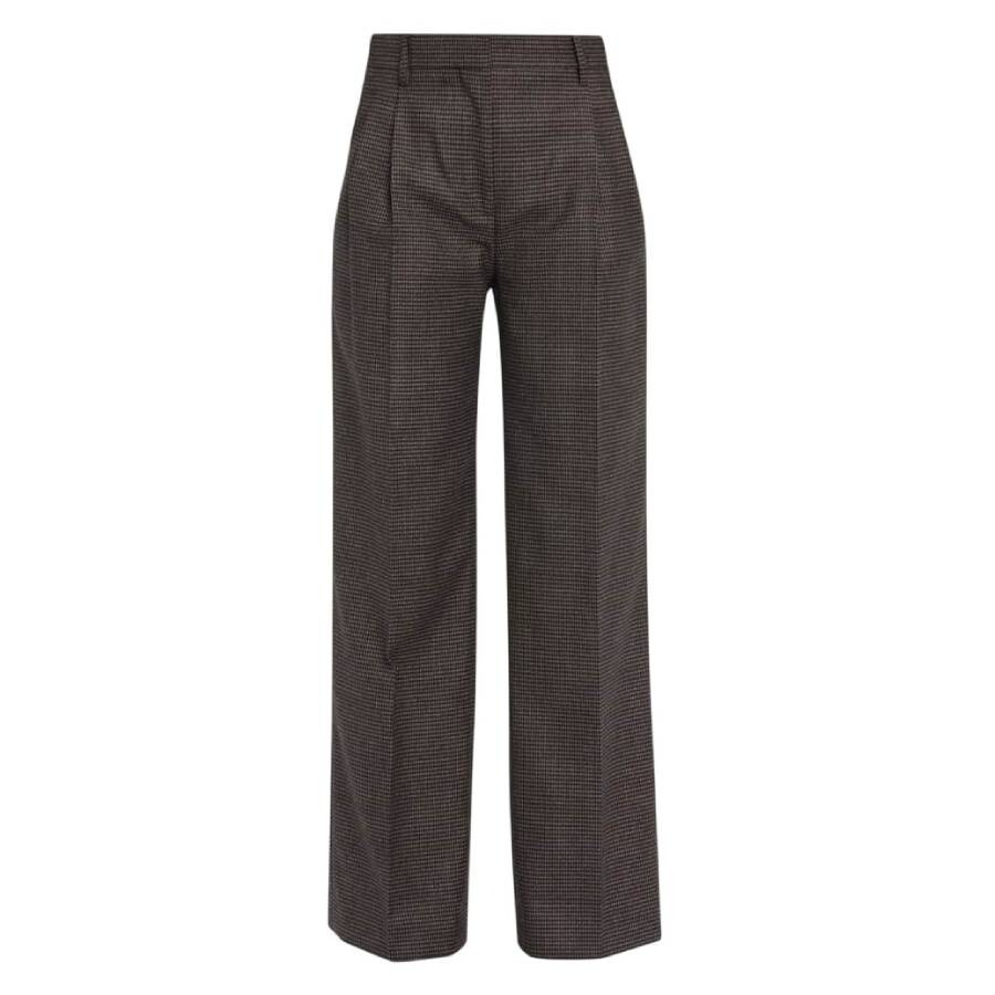 Burberry Gaelle Puppytooth Tailored Wool Trousers - 5