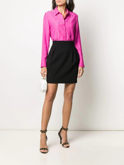 VERSACE high-waist darted mini skirt outlook