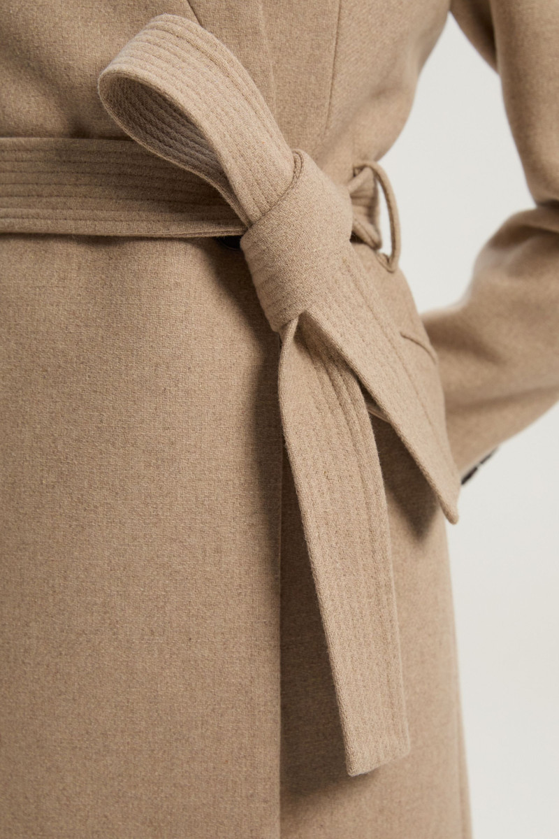 KAREN MILLEN Wool Investment Notch Neck Tailored Maxi Coat outlook