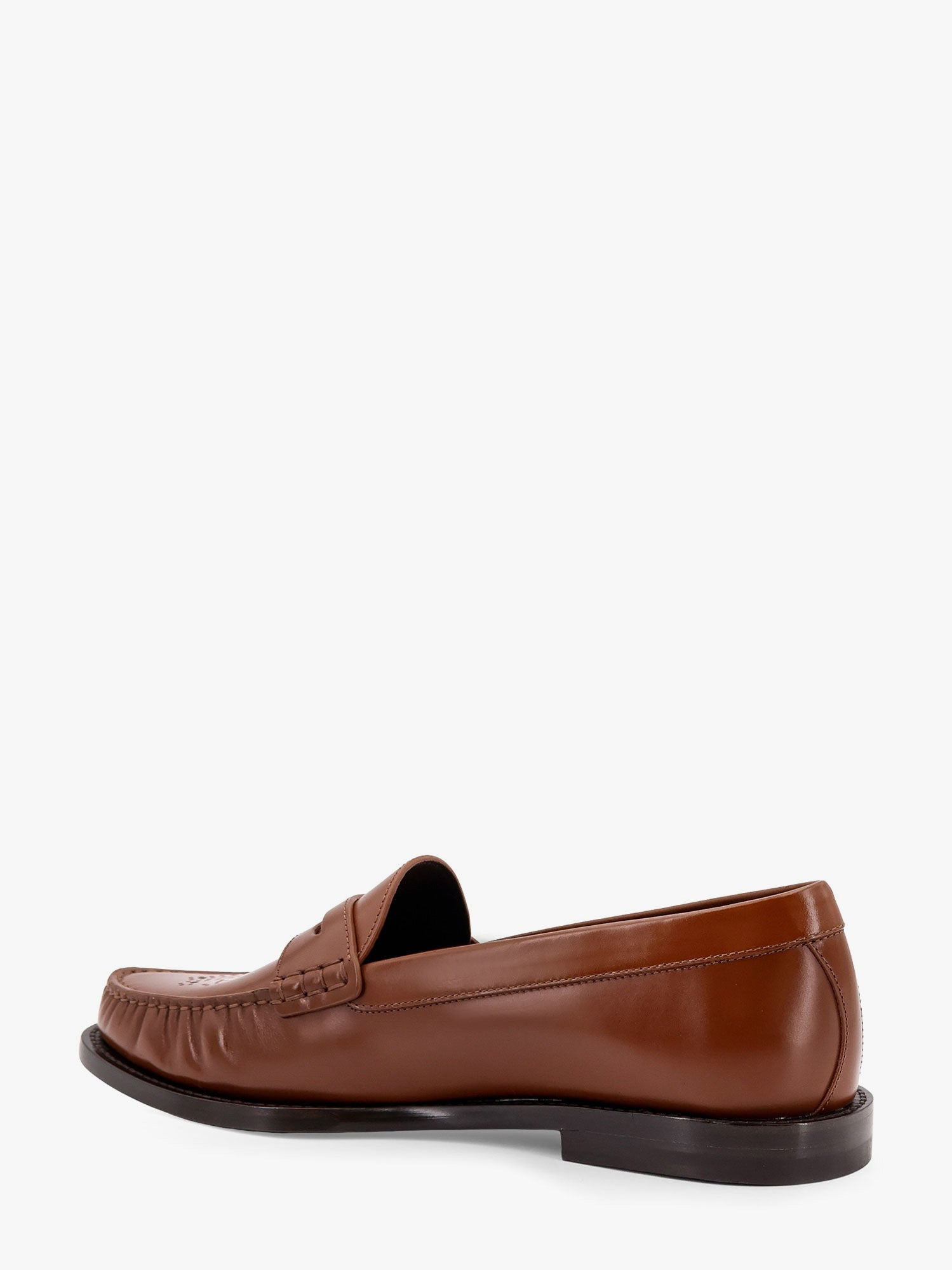 Celine Vivienne Leather Loafer With Perforated Triomphe Logo - 3