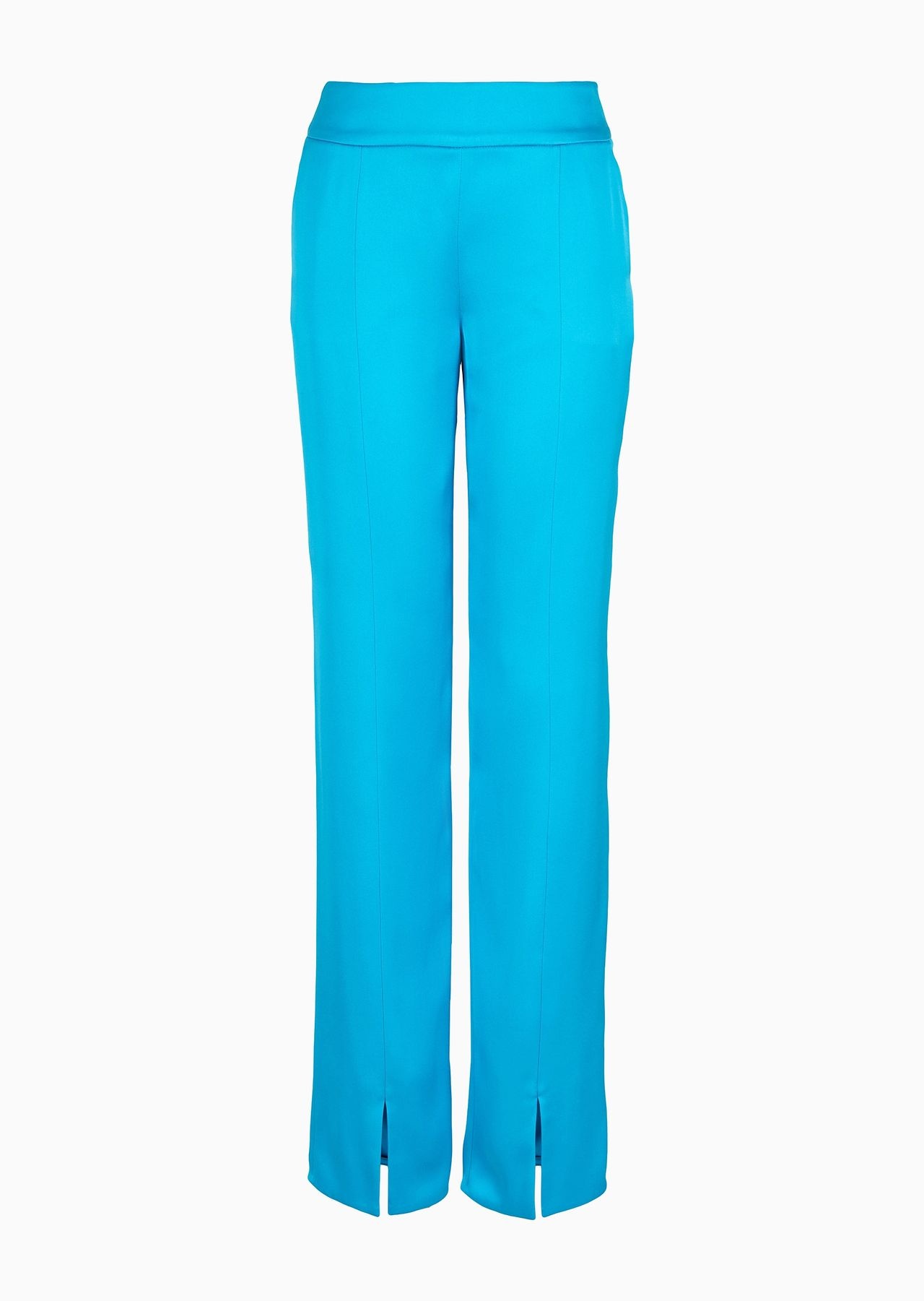 Double silk-satin trousers - 1