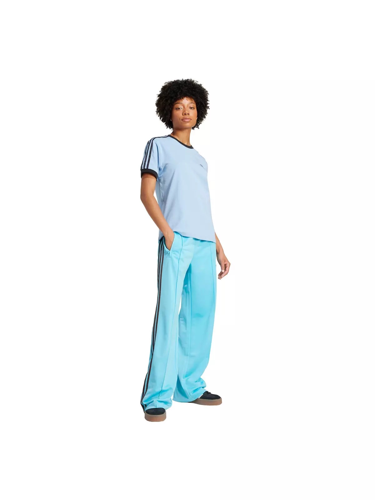 Originals Women's Adicolor Classic Firebird Loose Track Tracksuit Bottoms -Blue/Orange - 5