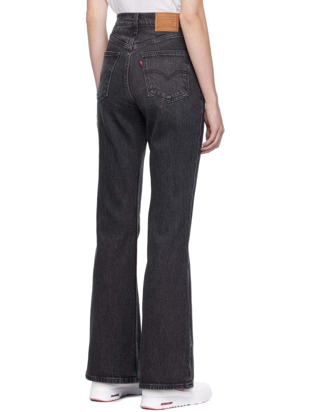 Black 70's High Flare Jeans