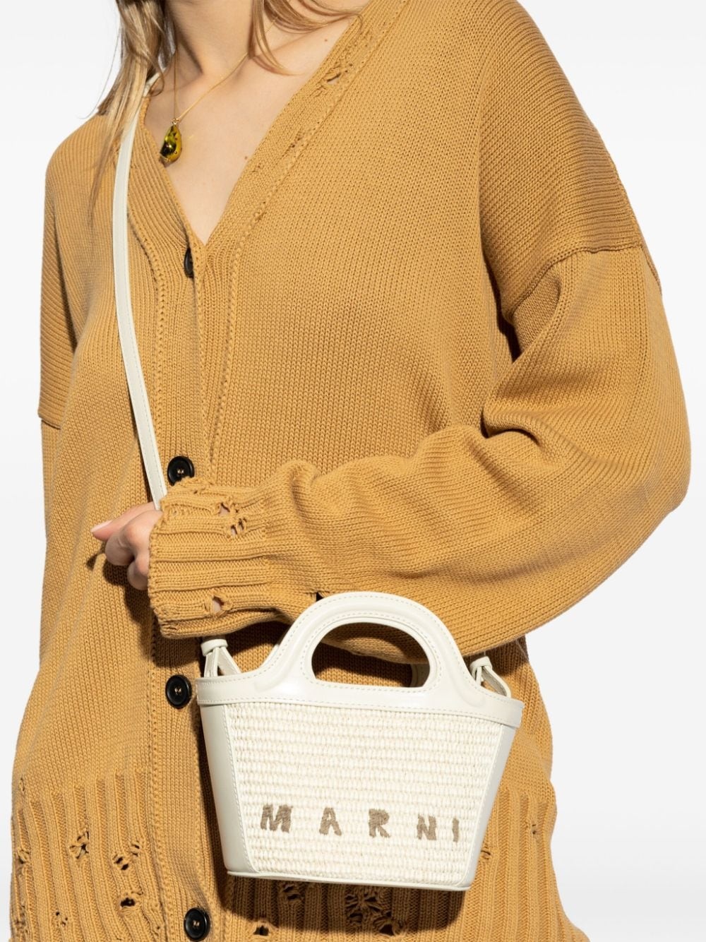 micro Tropicalia logo-embroidered tote bag - 2