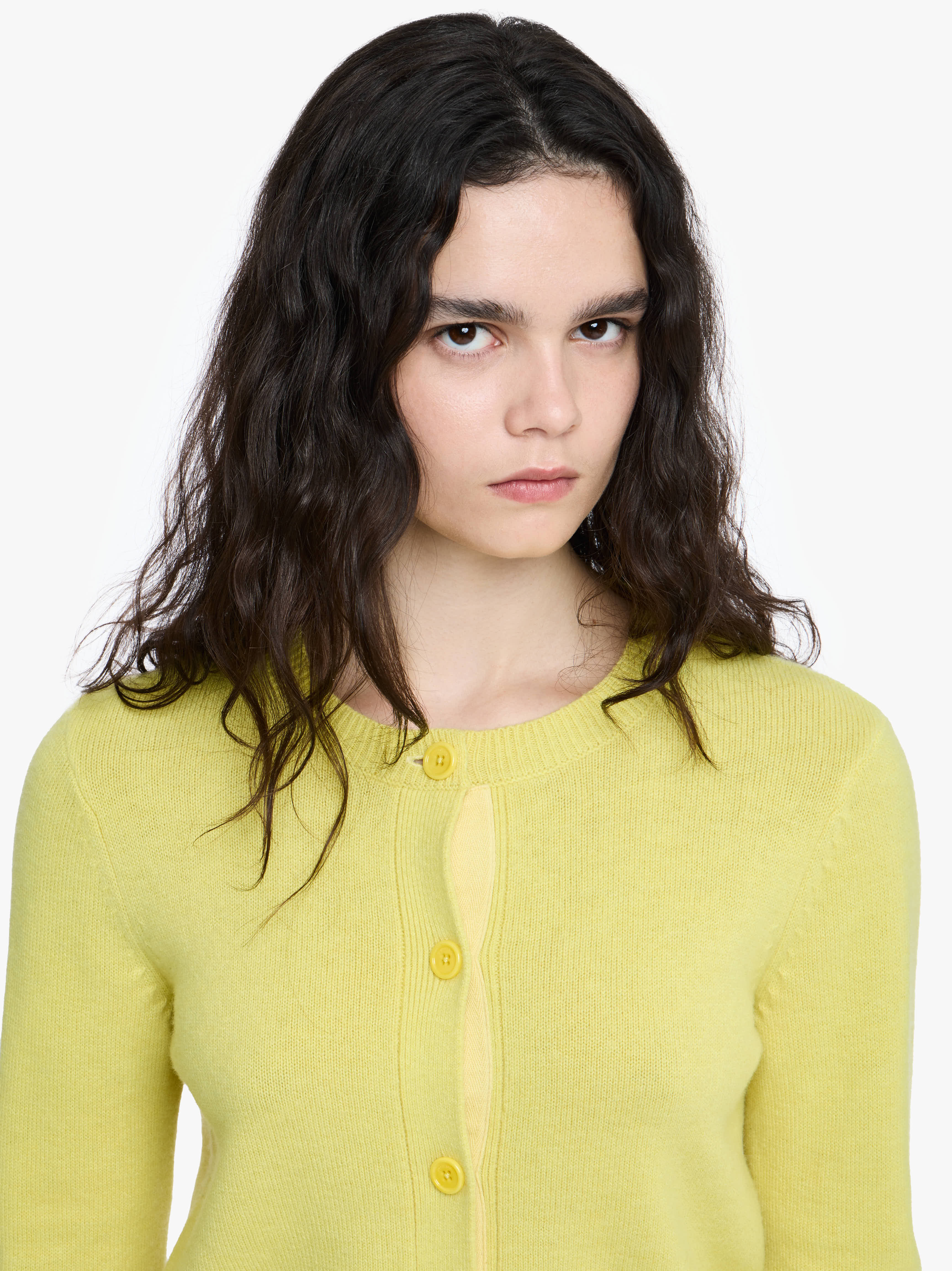 CONTRAST EMBROIDERY CARDIGAN - 5