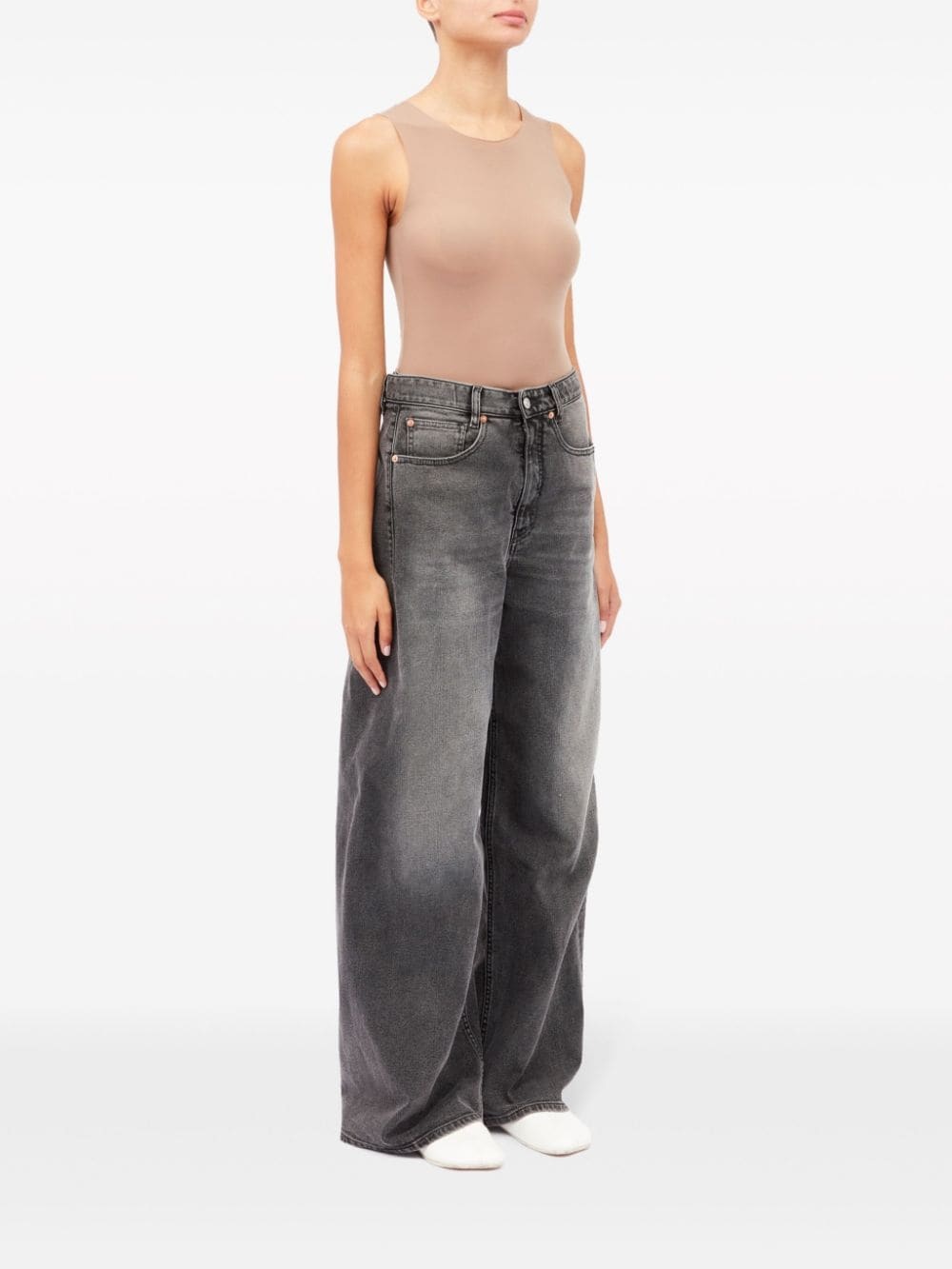 【MM6】asymmetry wideleg 5pockets jeans MM6 asymmetry wideleg 5pockets jeans