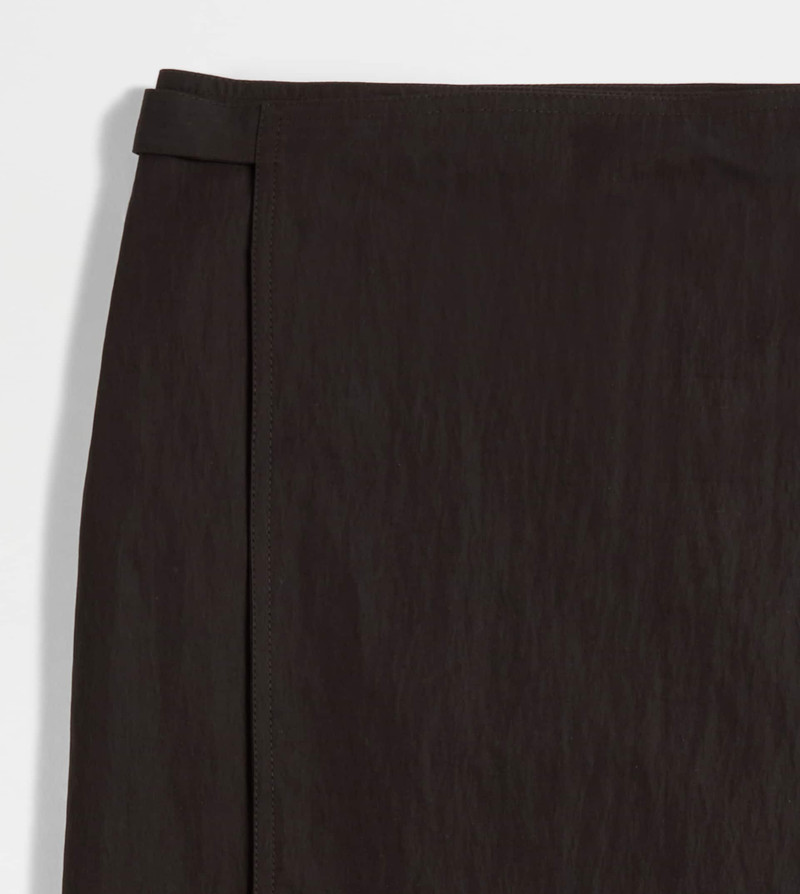 Tod's SKIRT IN TECHNICAL COTTON - BROWN outlook