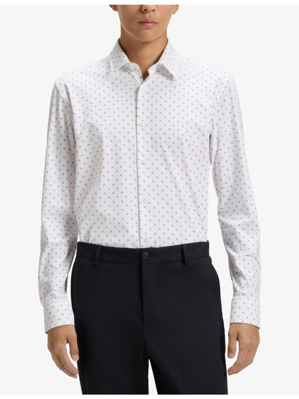 Printed Slim-Fit Woven Shirt - 3