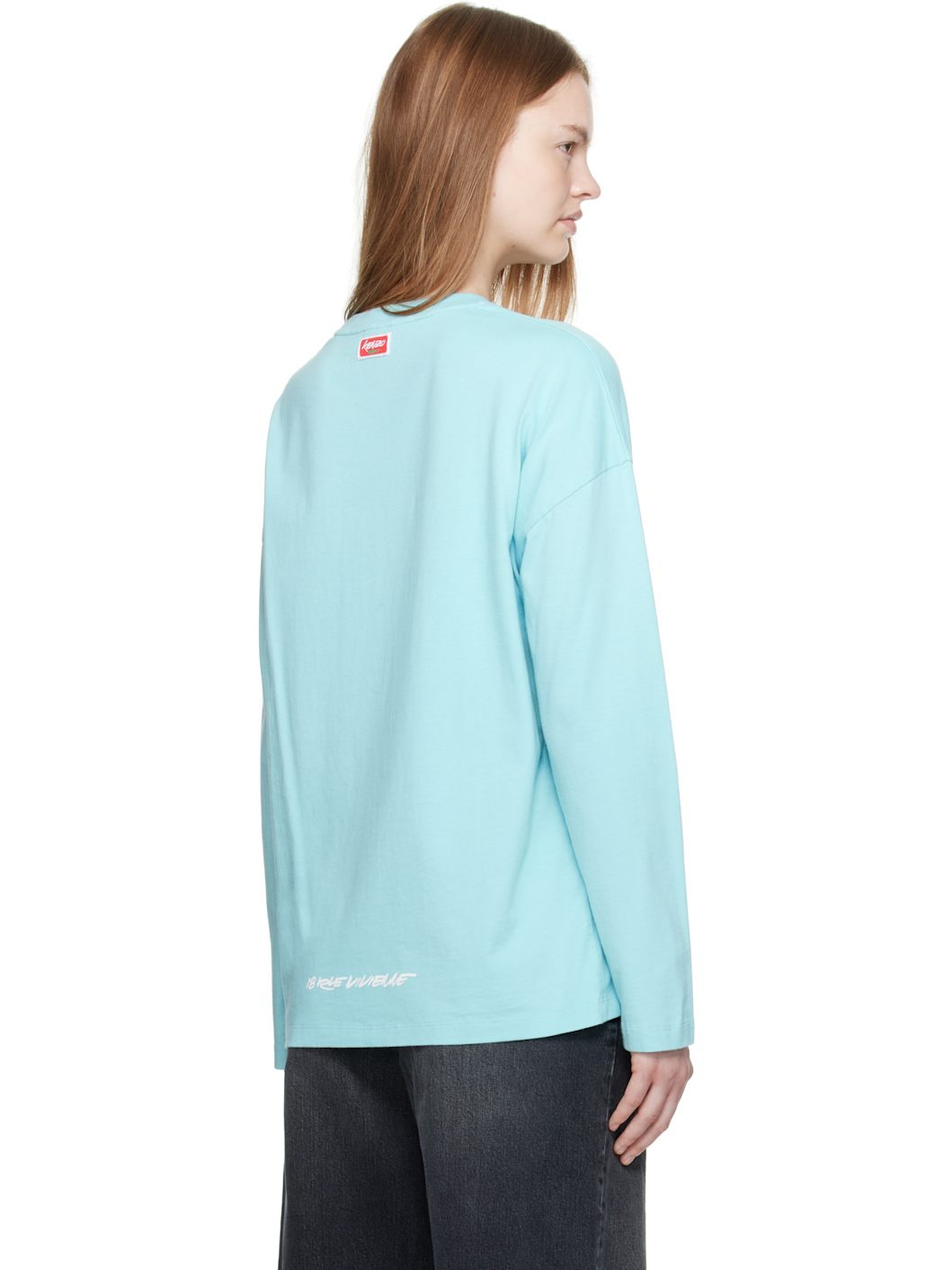 Blue Kenzo Paris Futura 2000 Edition Long Sleeve T-shirt - 3