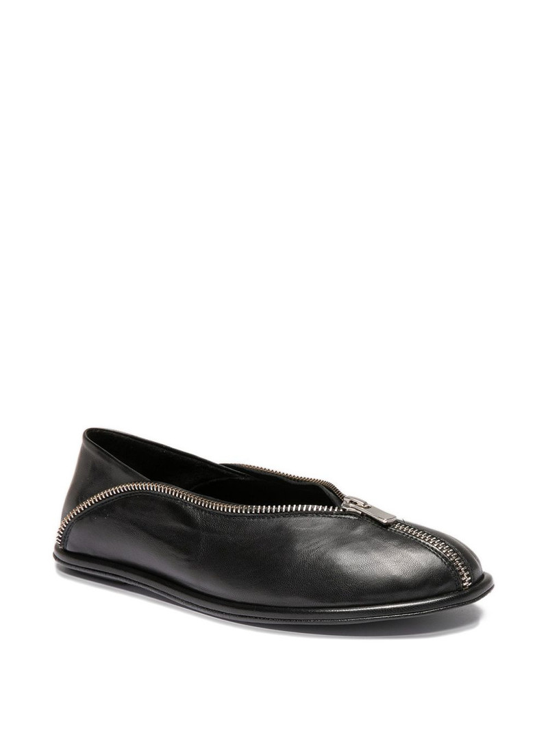 OFFICINE CREATIVE zip-detail loafers outlook