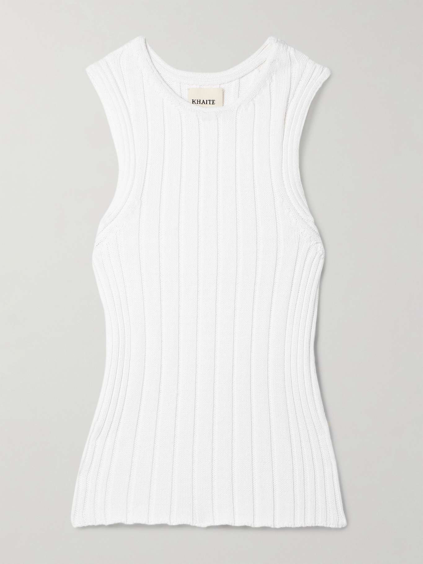 Manu ribbed cotton-blend tank - 1