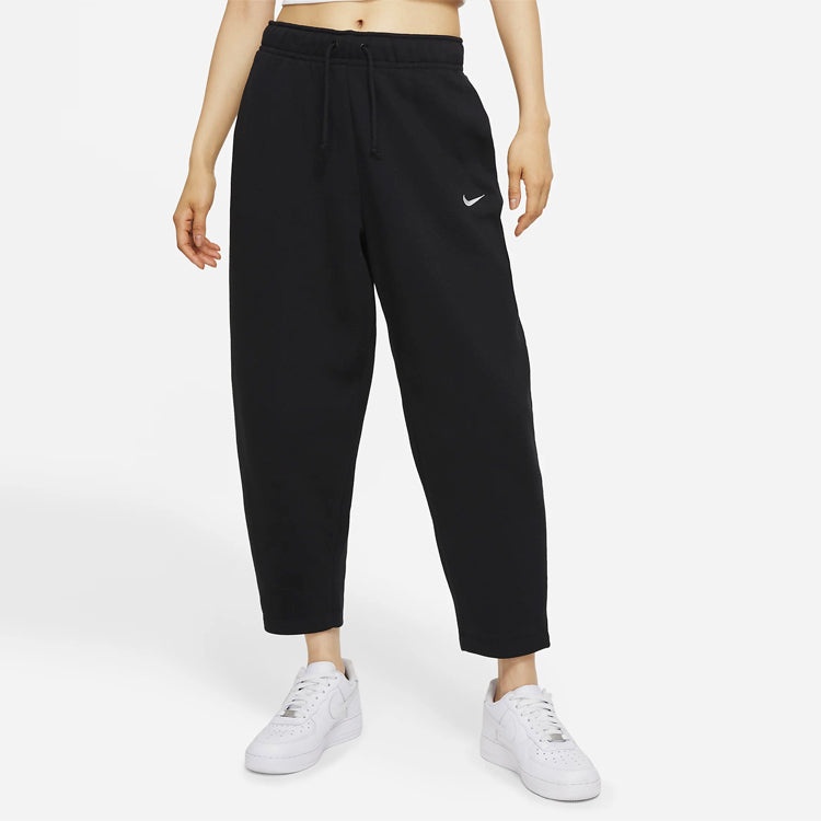 (WMNS) Nike Sportswear Collection Essentials Curve Pants Black DD5637-010 - 4