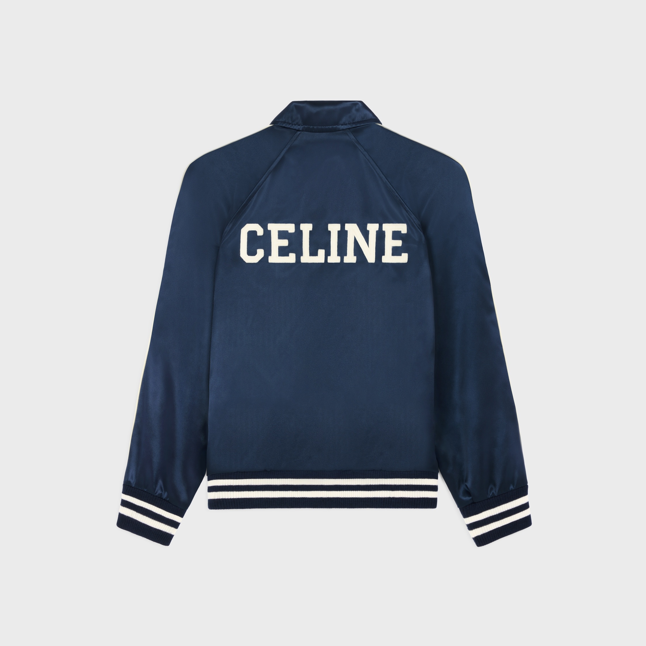 celine teddy jacket in satin nylon - 2