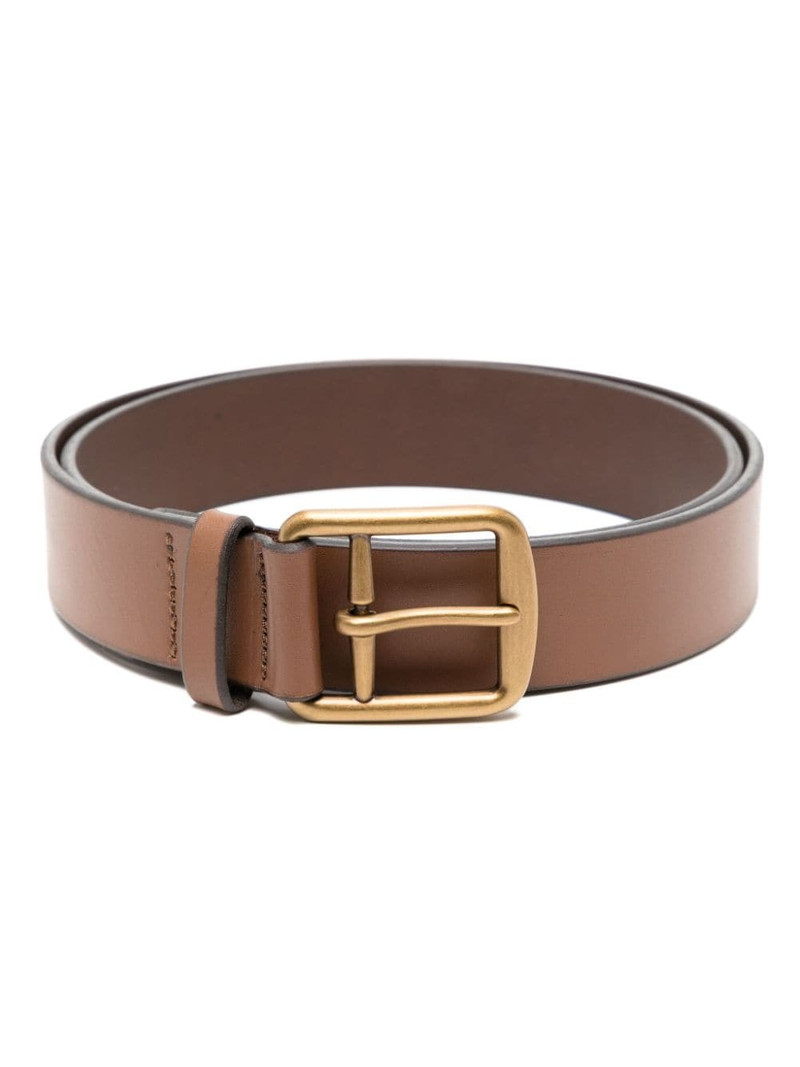 Saddler leather buckle belt 1