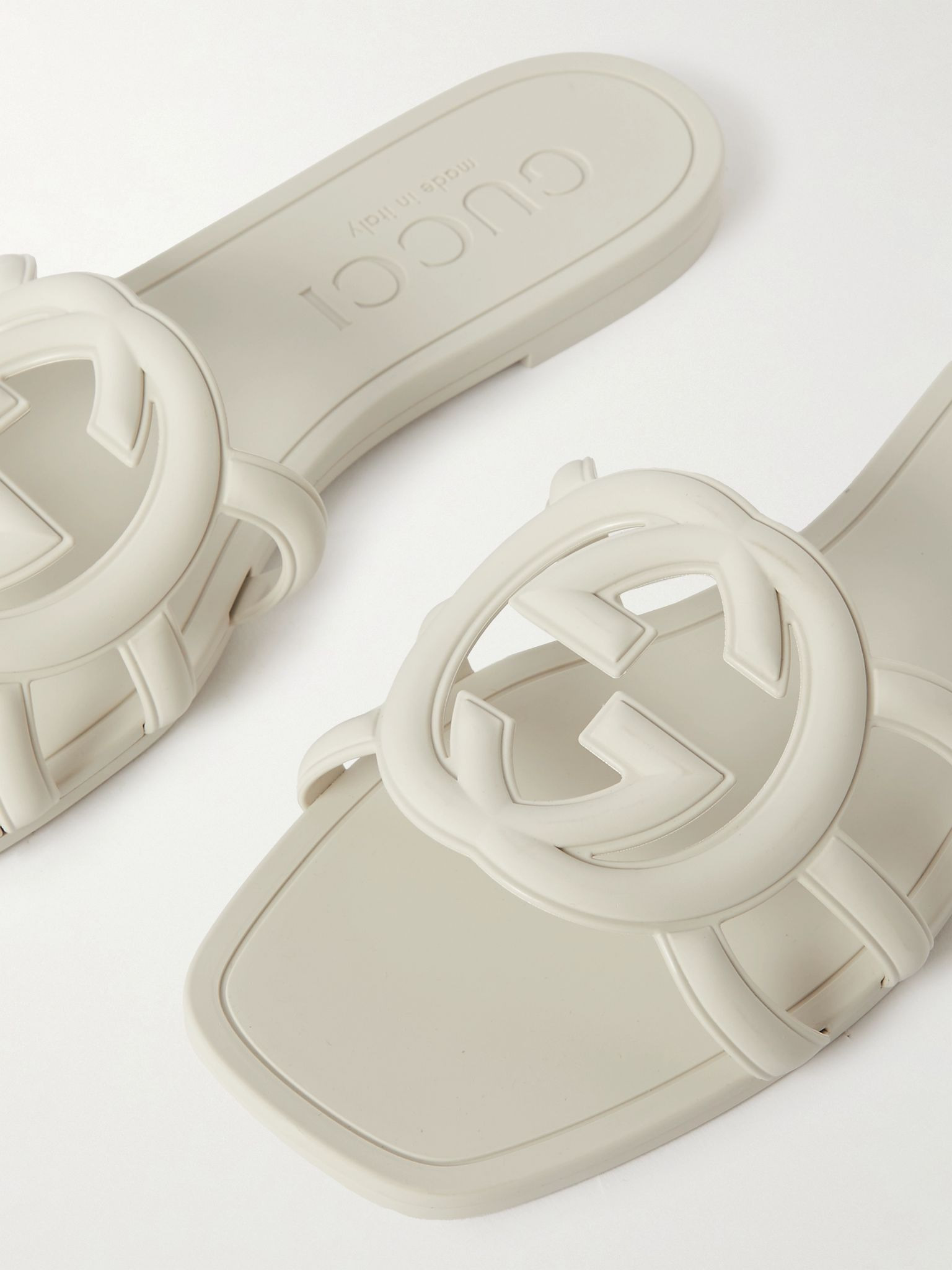 Rubber slides White - 4