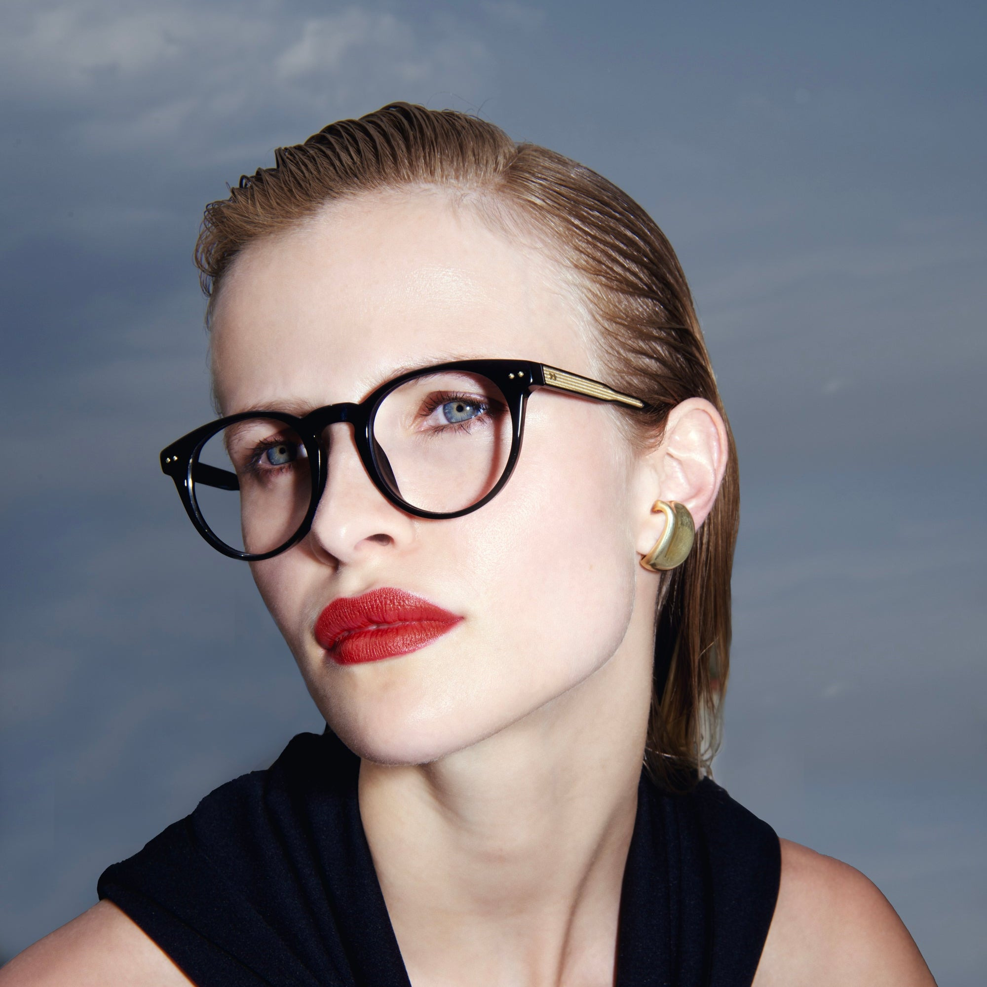 Men's Kaan Oval Optical Frame in Black - 6