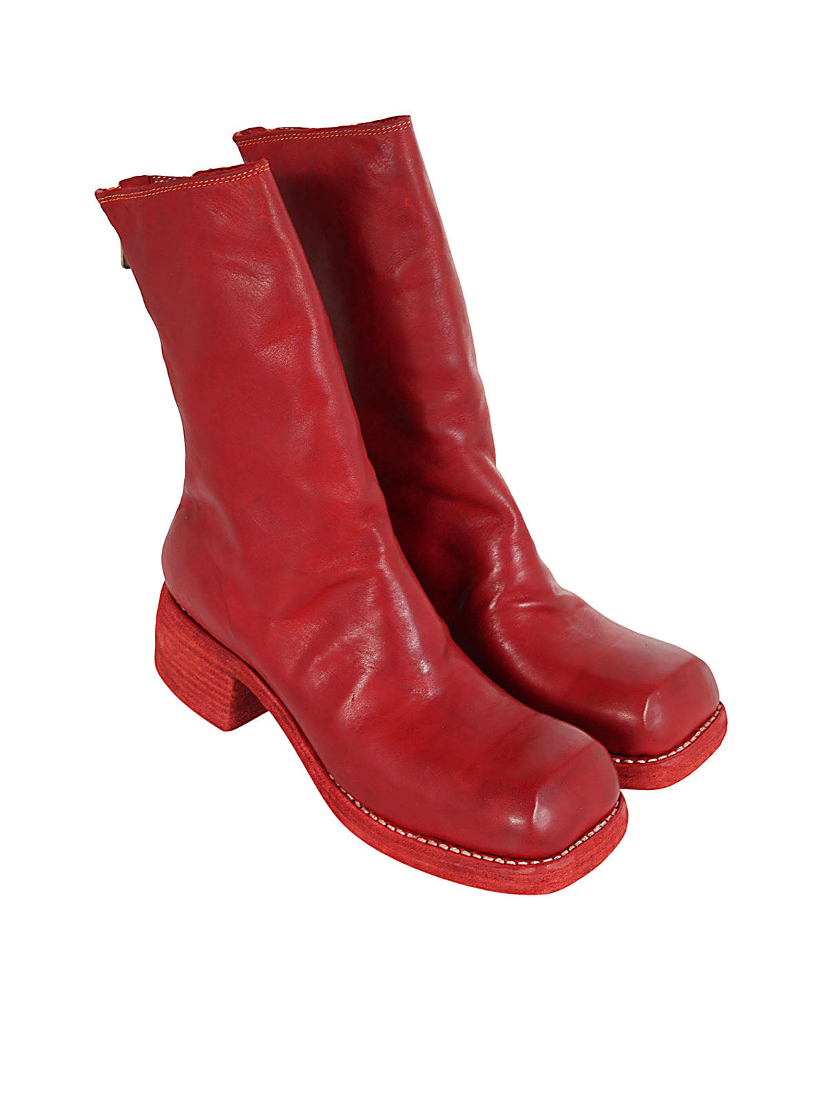 Guidi Women Back Zip Mid Boots - 3
