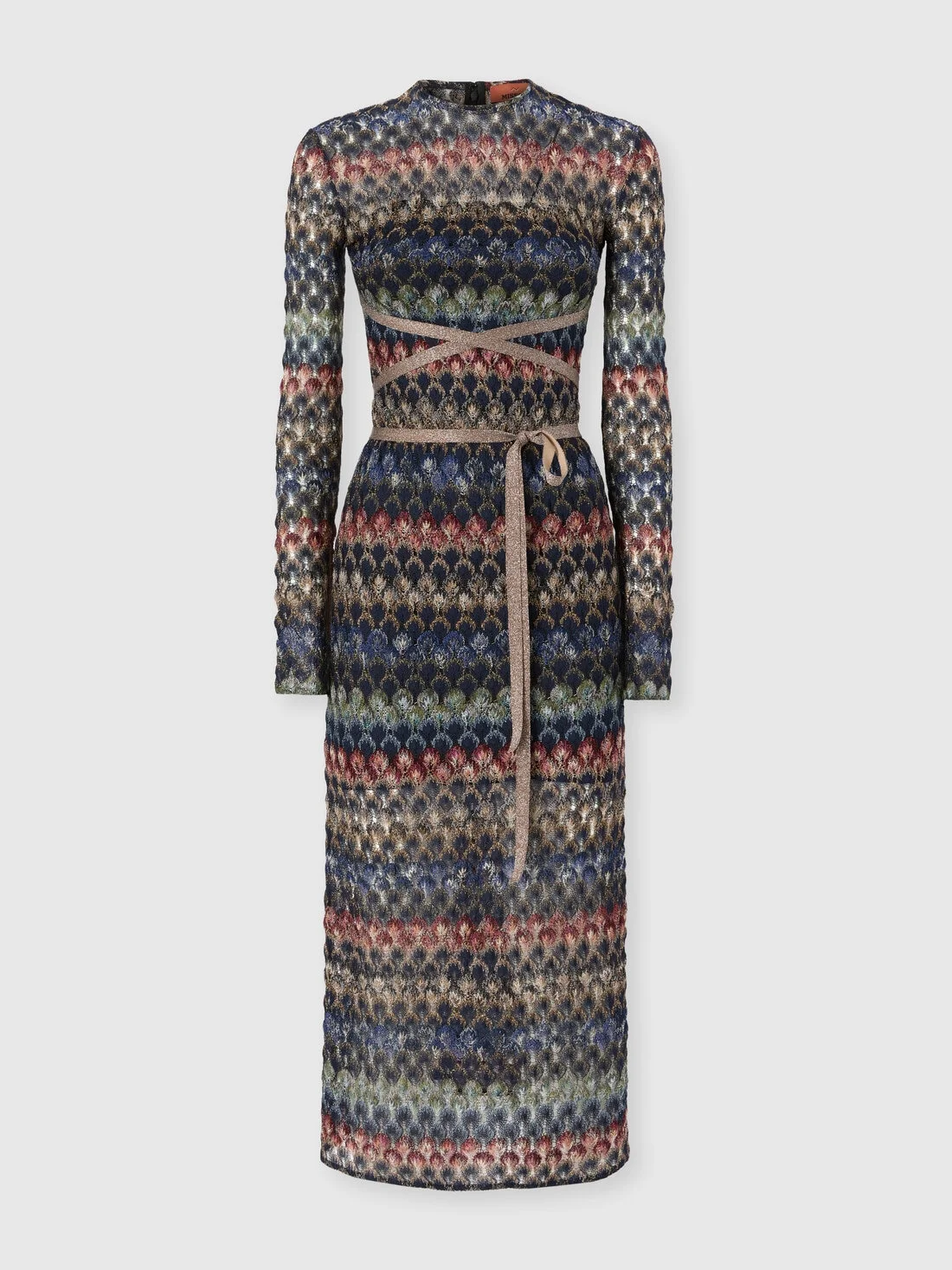 Midi dress with back cut-out detail - 1