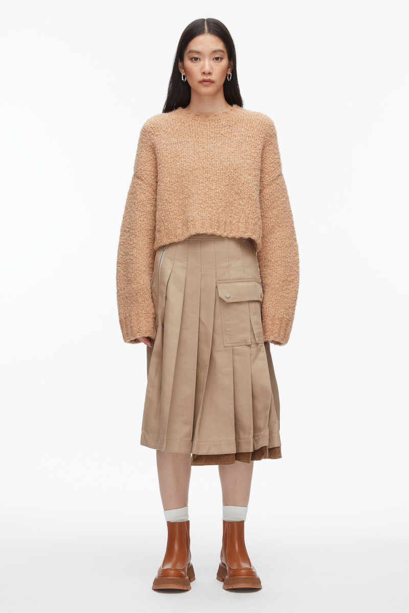 3.1 Phillip Lim Boucle Zipper Crewneck outlook
