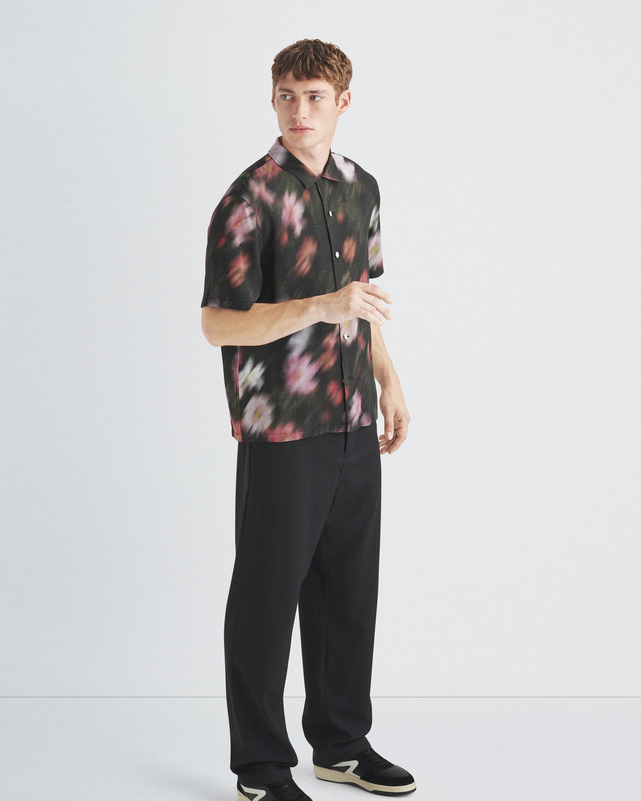 Avery Printed Viscose Shirt
Relaxed Fit Button Down - 6