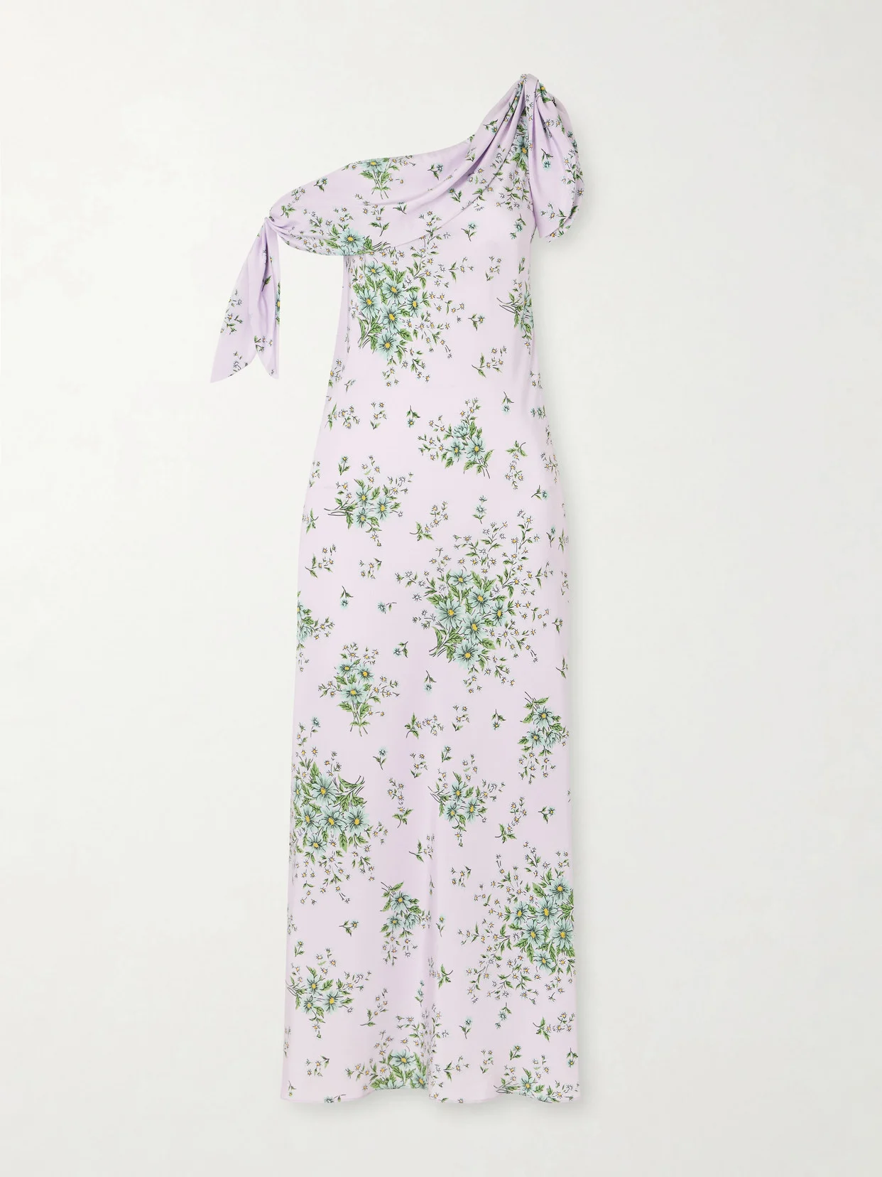 Floral-print Silk-crepe Midi Dress - 1
