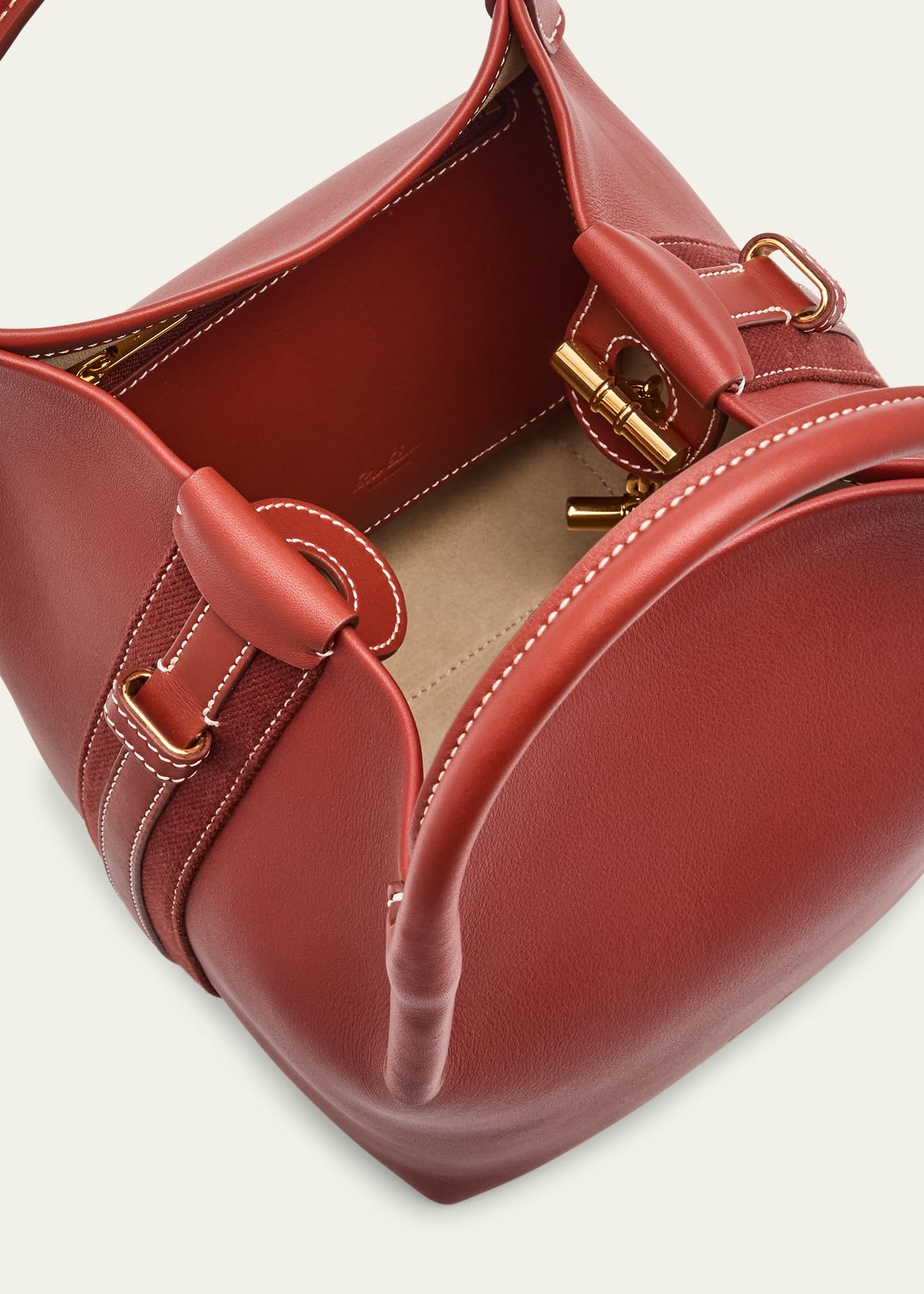 Bale Leather Top-Handle Bag - 4