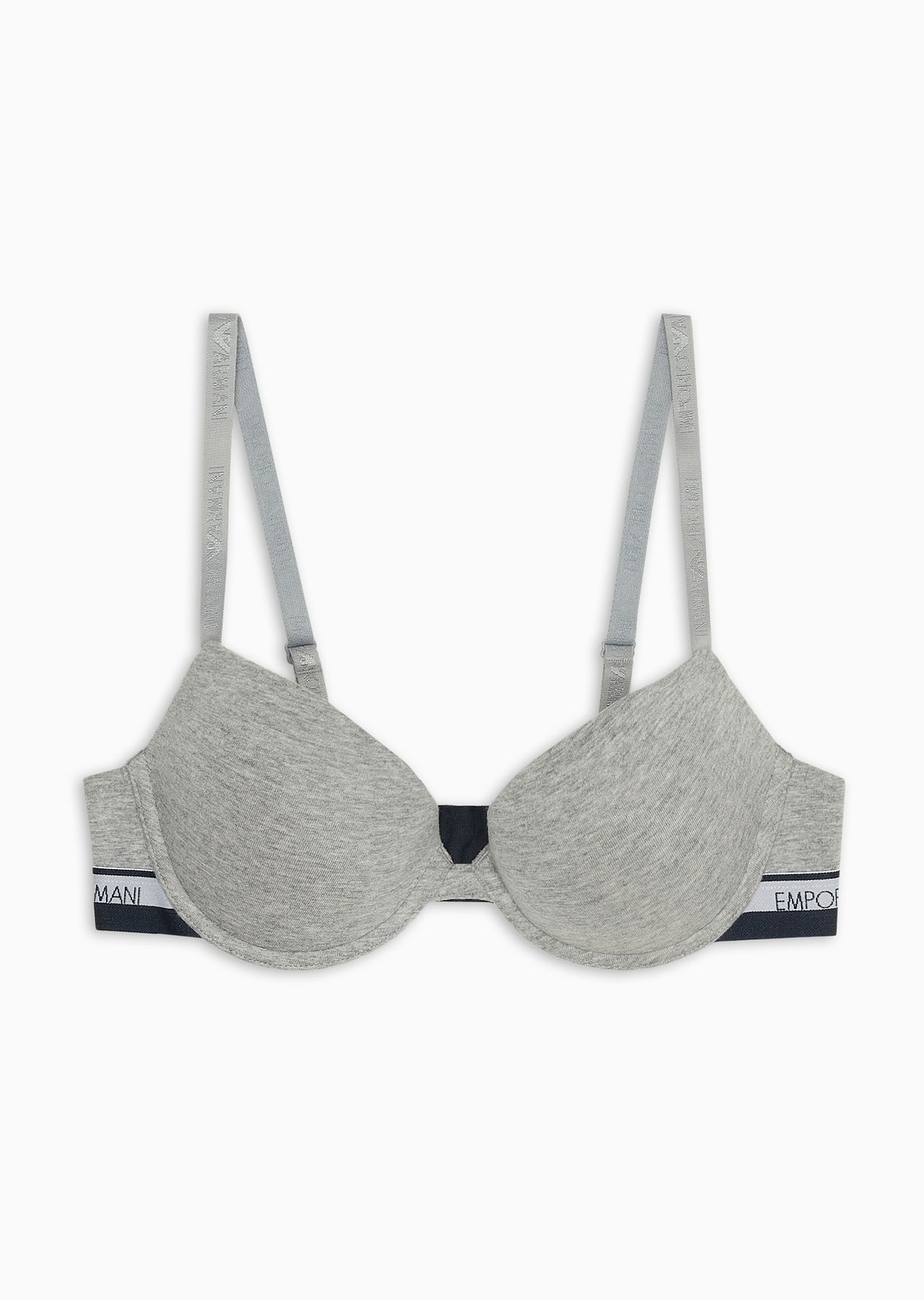 ASV iconic logo band organic cotton push-up bra - 1