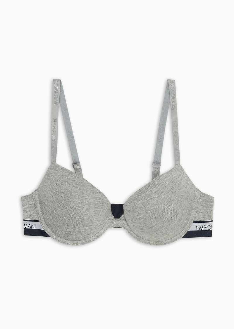 ASV iconic logo band organic cotton push-up bra 1