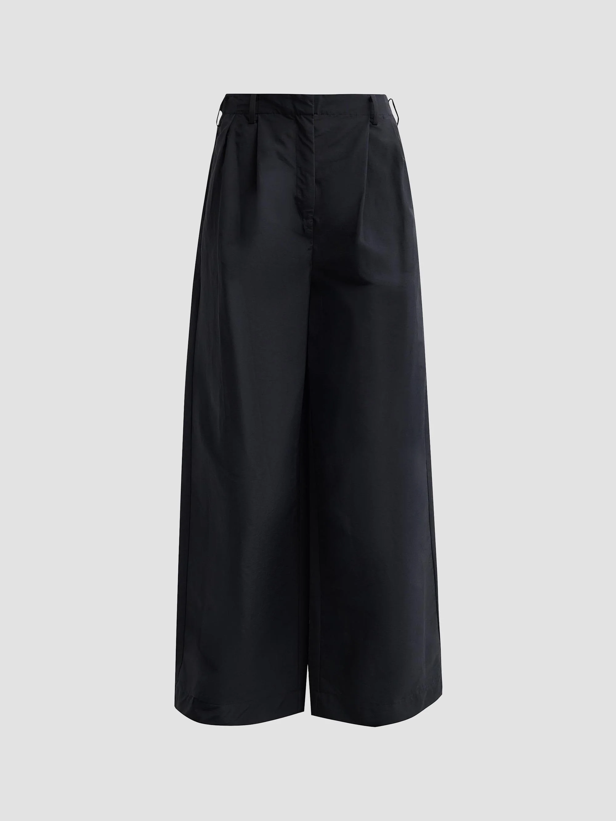 Women's Leroy Pleated Wide-Leg Pants - Black - 1