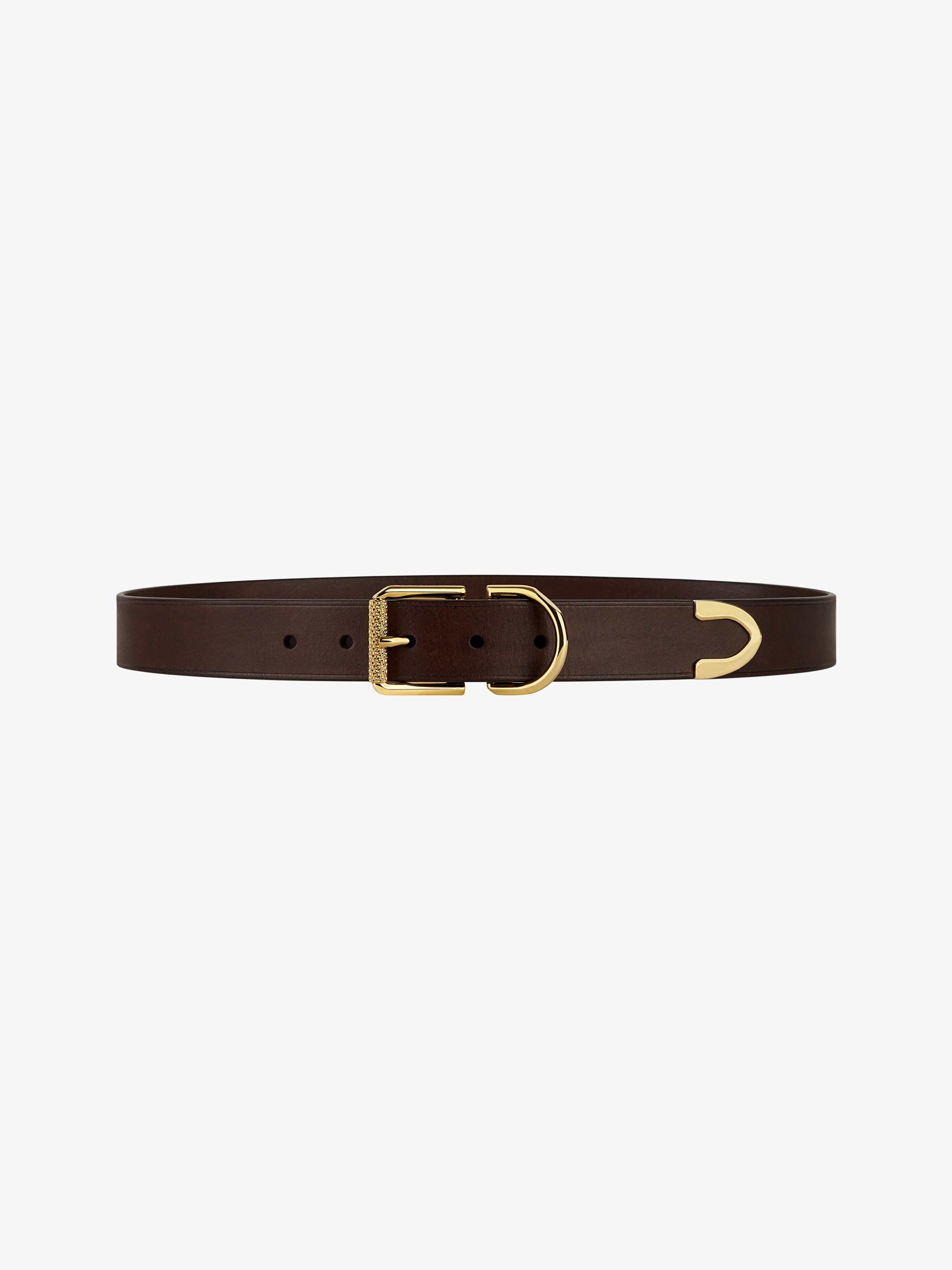 VOYOU BELT IN LEATHER - 1