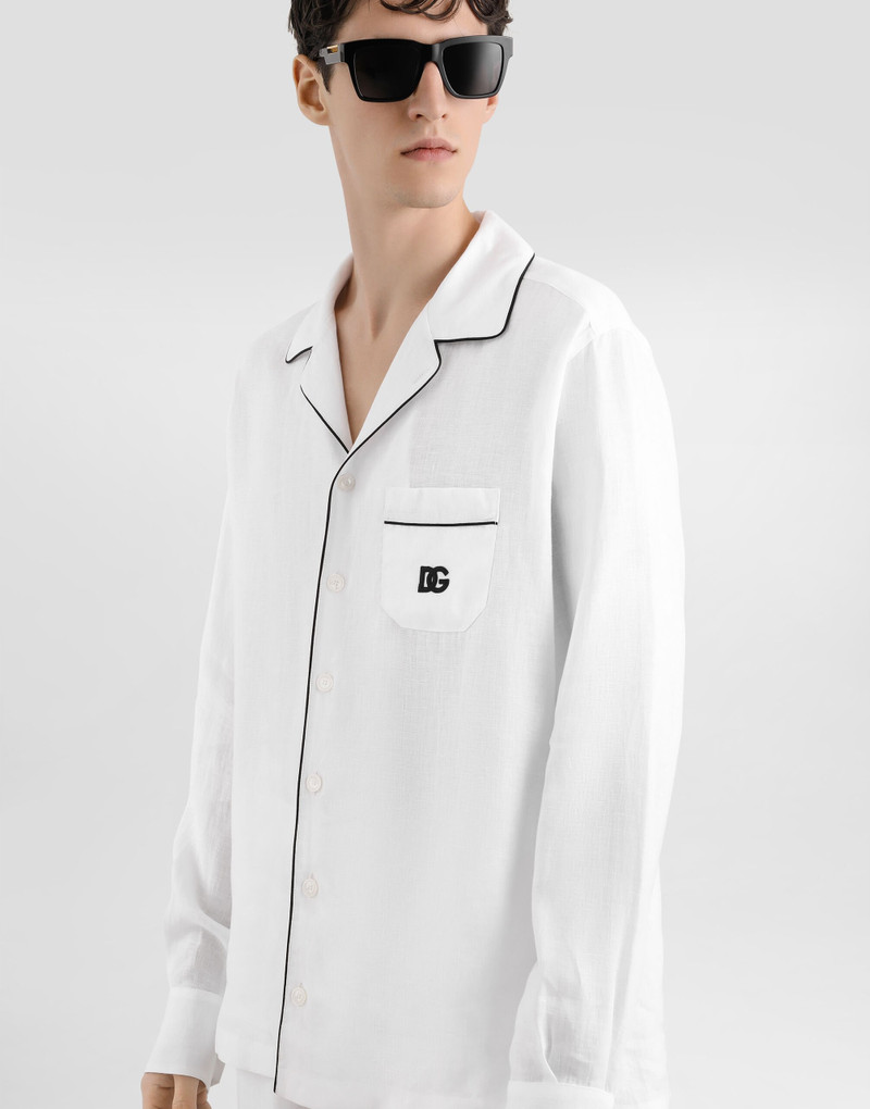 Dolce & Gabbana Linen vanity shirt outlook