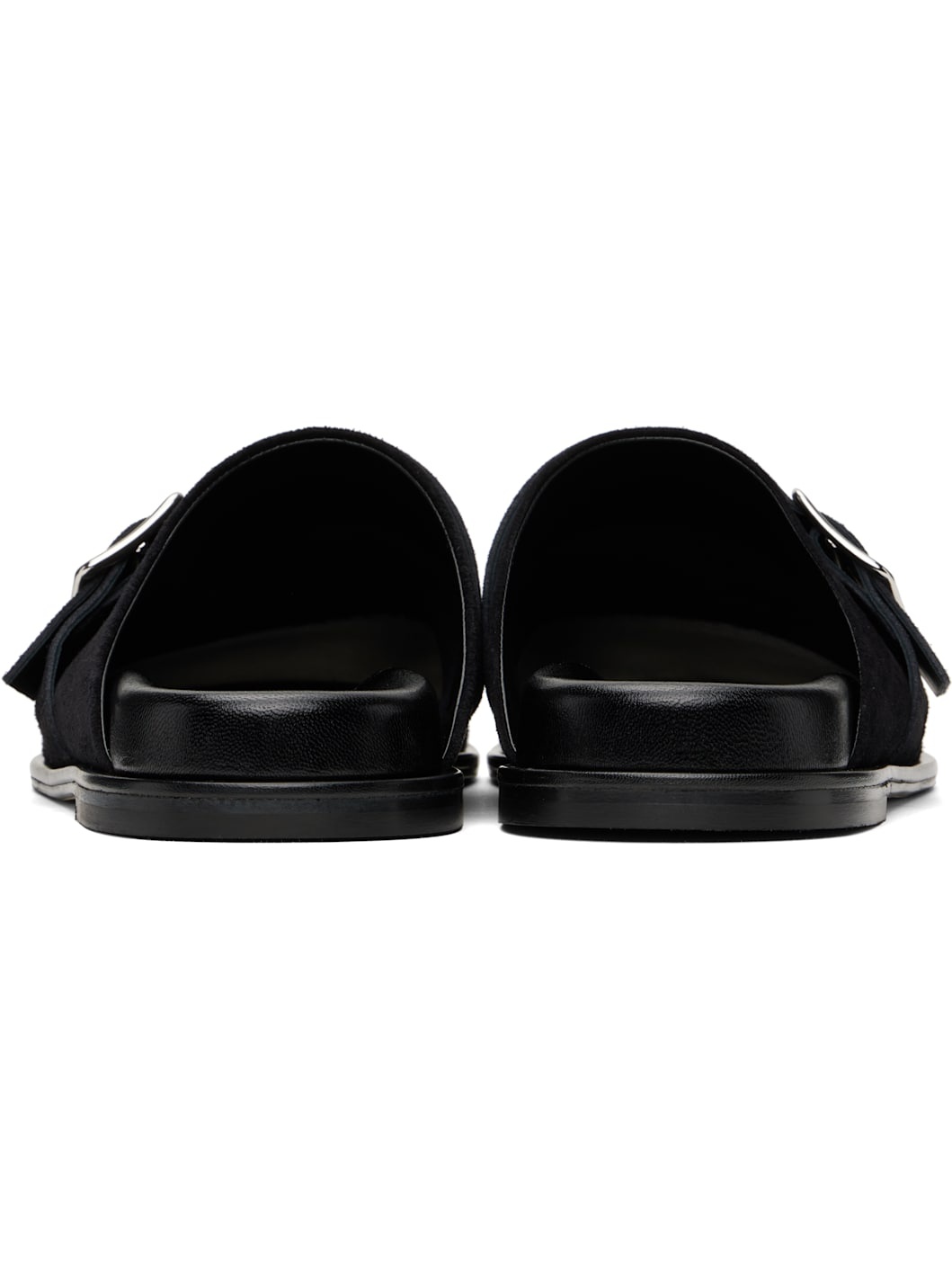 Black Finja Leather Slip-on Loafers - 2