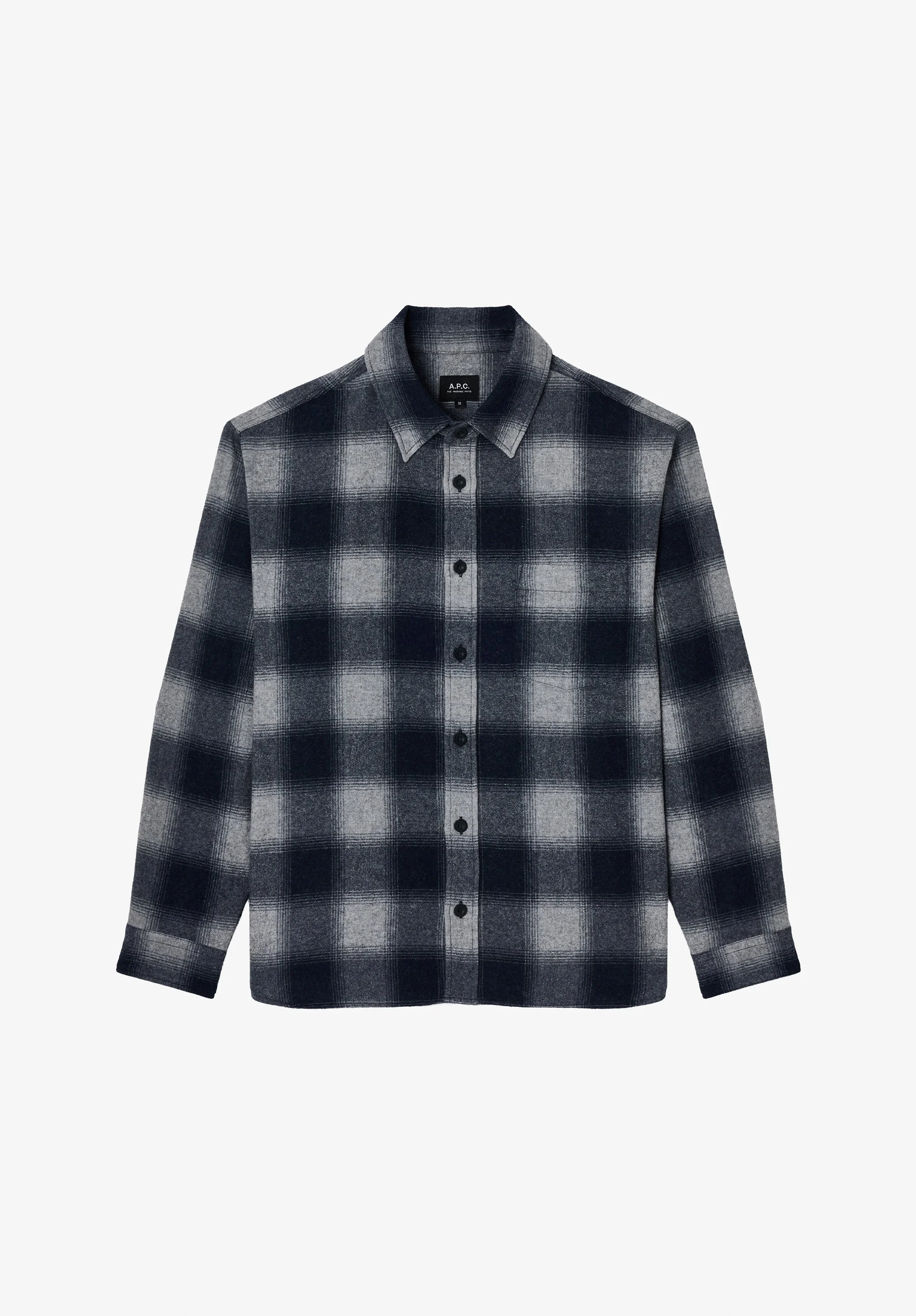 MALAURY OVERSHIRT - LIGHT GRAY CHECKED OVERSHIRT - 1