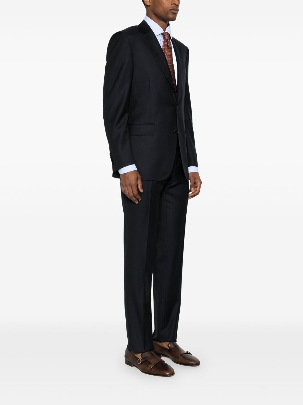 single-breasted wool suit - 3