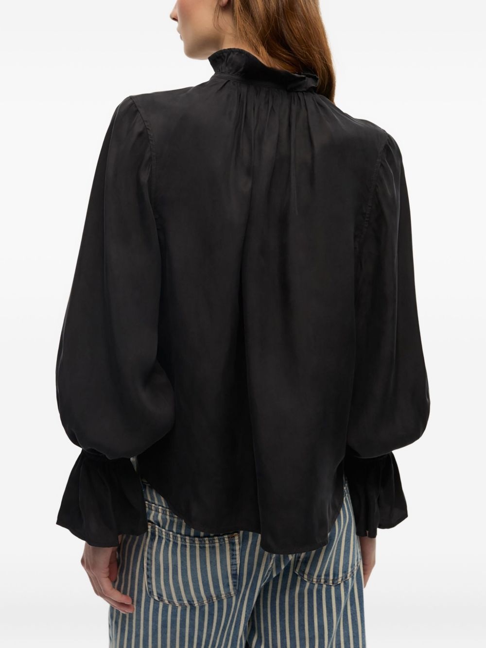 ruffled-collar blouse - 4