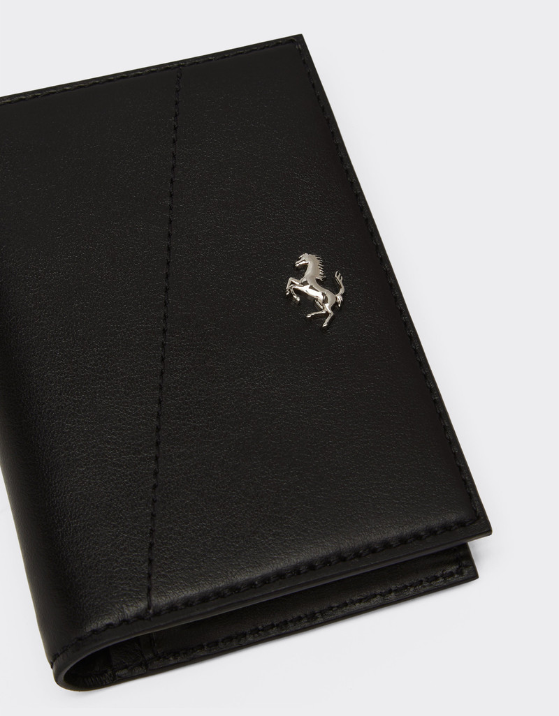 Foldable card holder in smooth leather 3