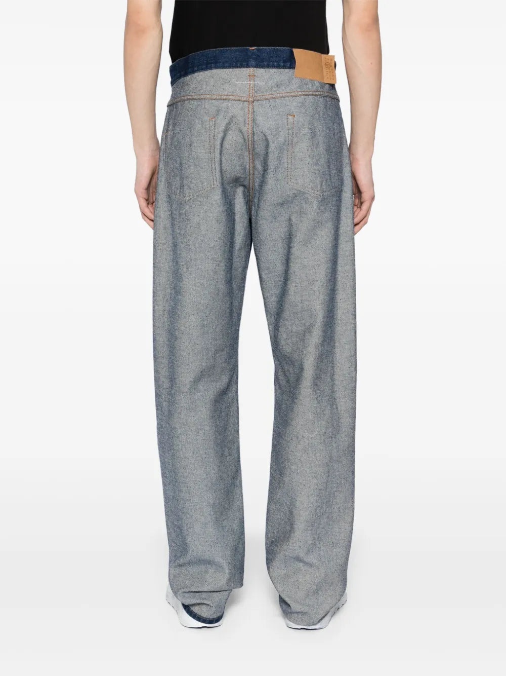 PATCHED STRAIGHT-LEG JEANS - 4