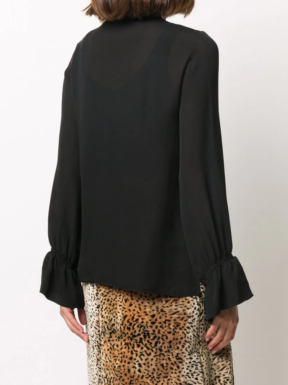 keyhole detail blouse - 4