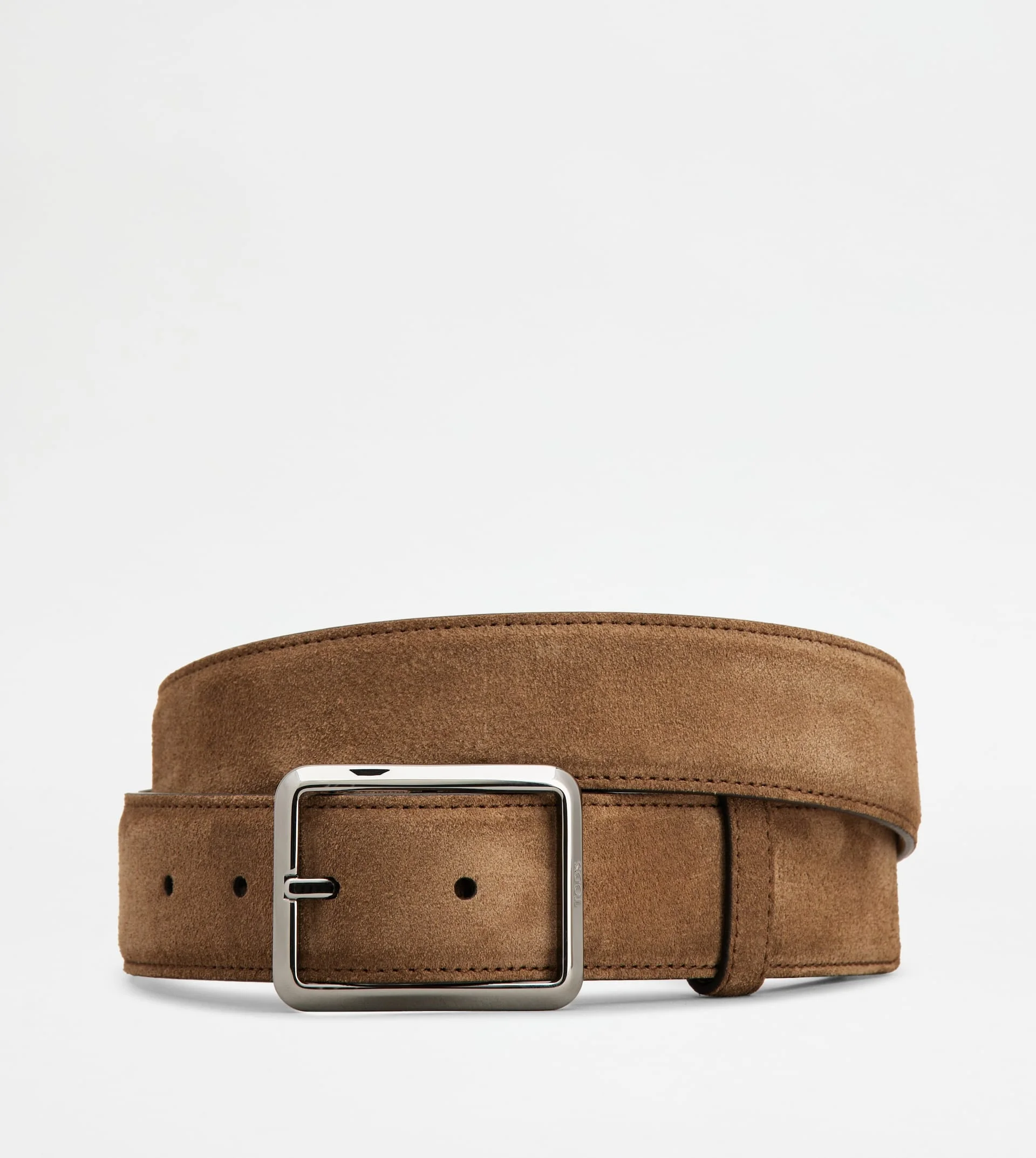 BELT IN SUEDE - BROWN - 1