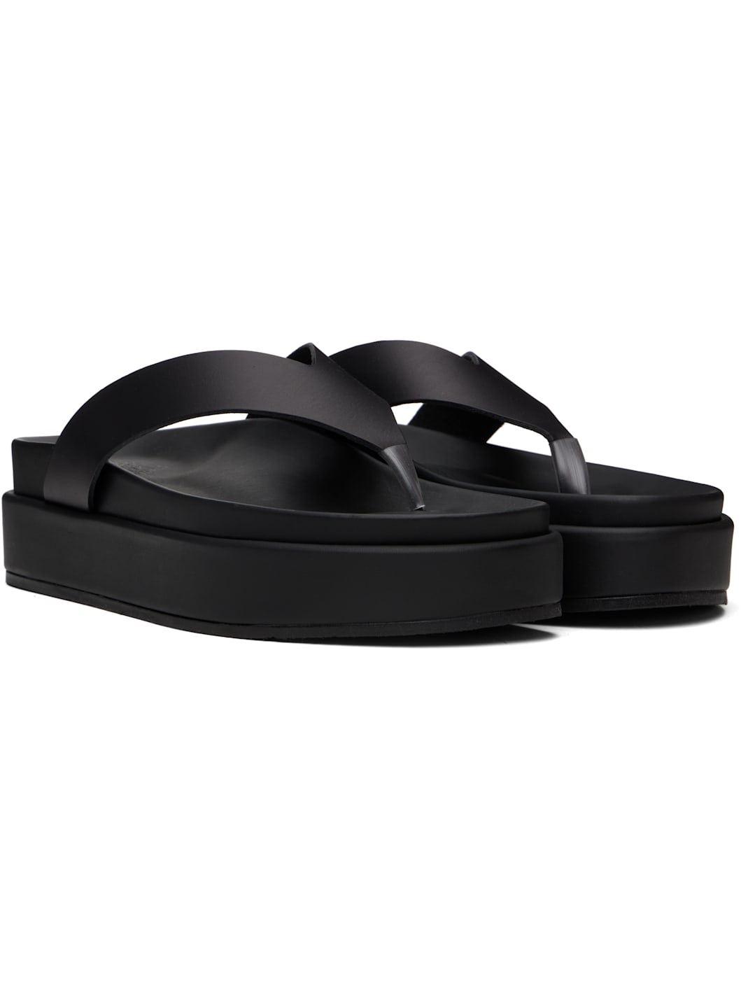 Black Charys 2flatform Flip-Flops - 4