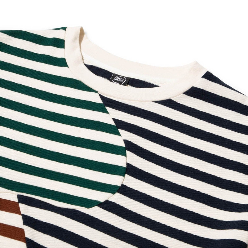 ORGANIC PANELED STRIPE SHIRT 3