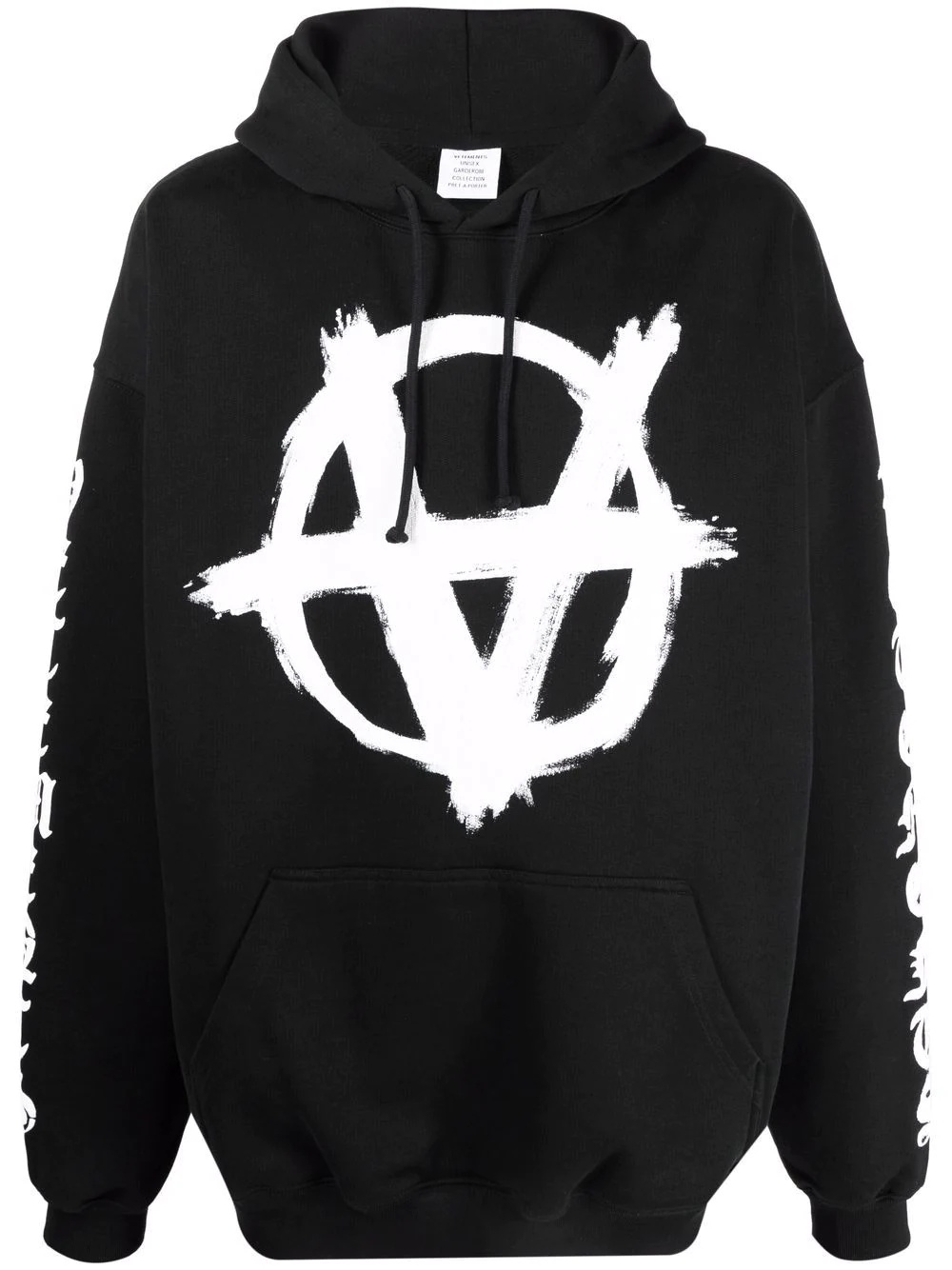 Double Anarchy logo-print hoodie - 1