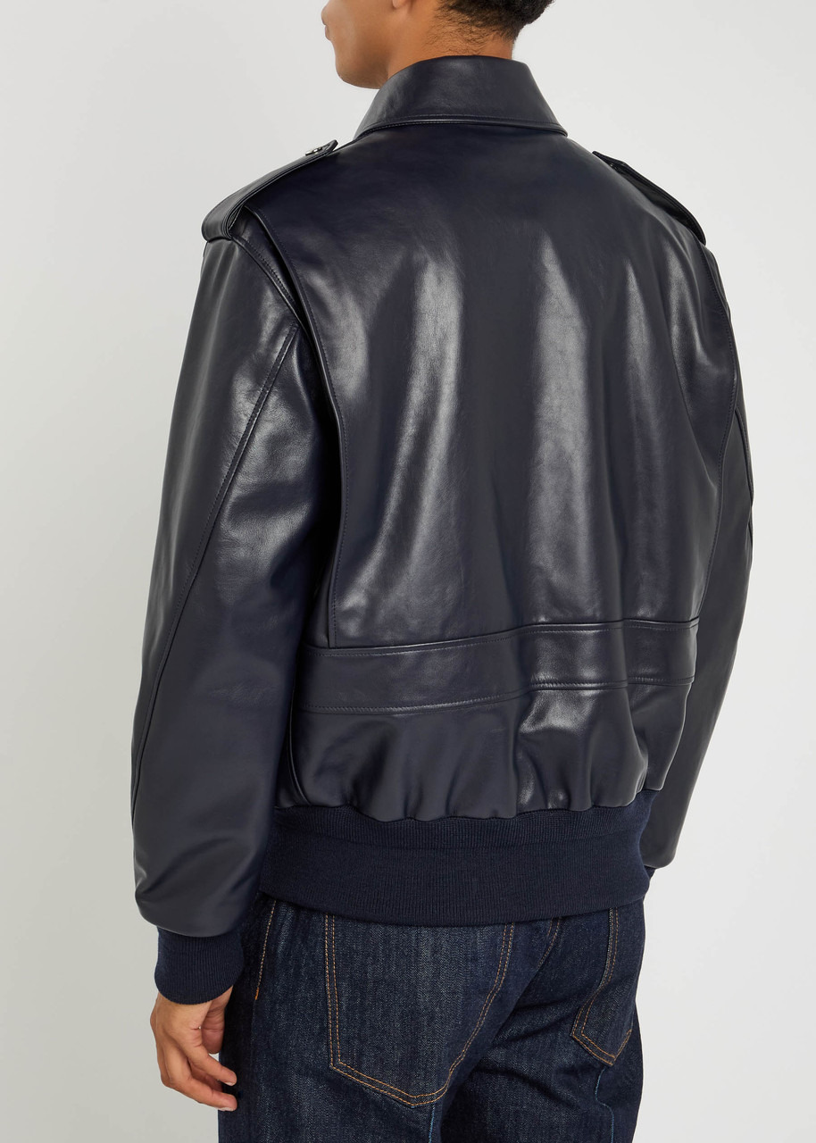 Givenchy Padded Leather Bomber Jacket - 3
