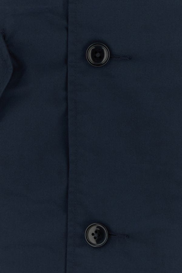 Navy blue polyester blend jacket - 3