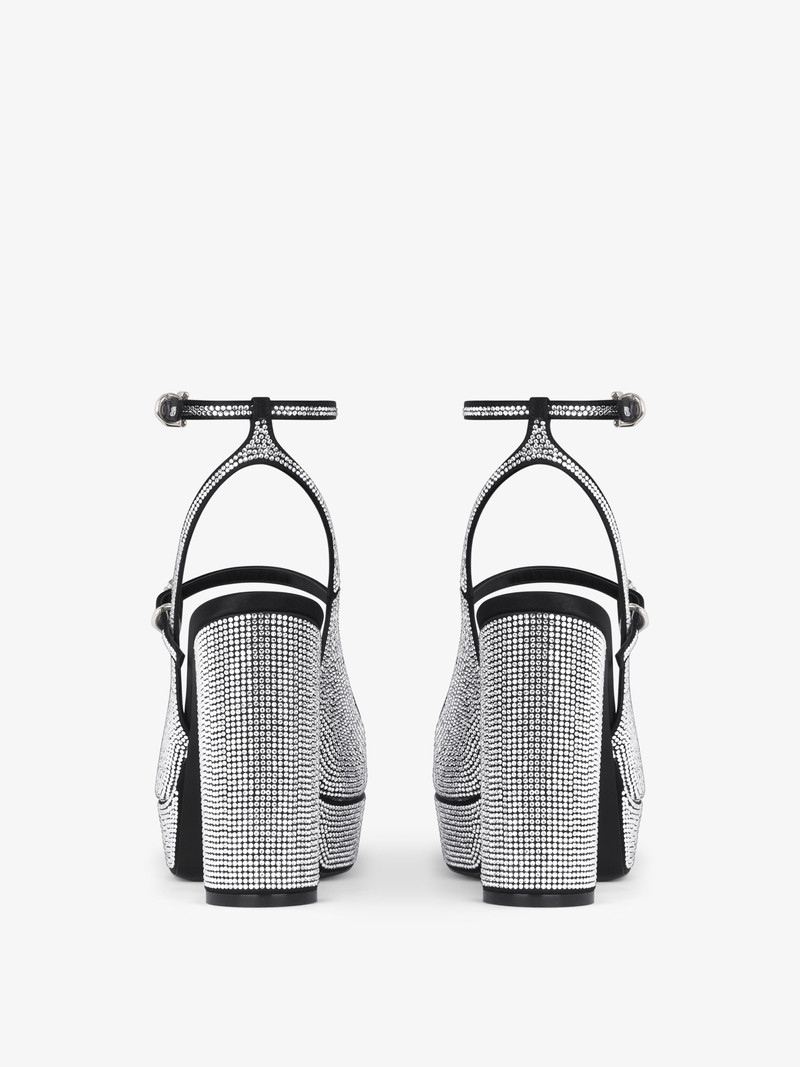 VOYOU PLATFORM SANDALS IN STRASS 6