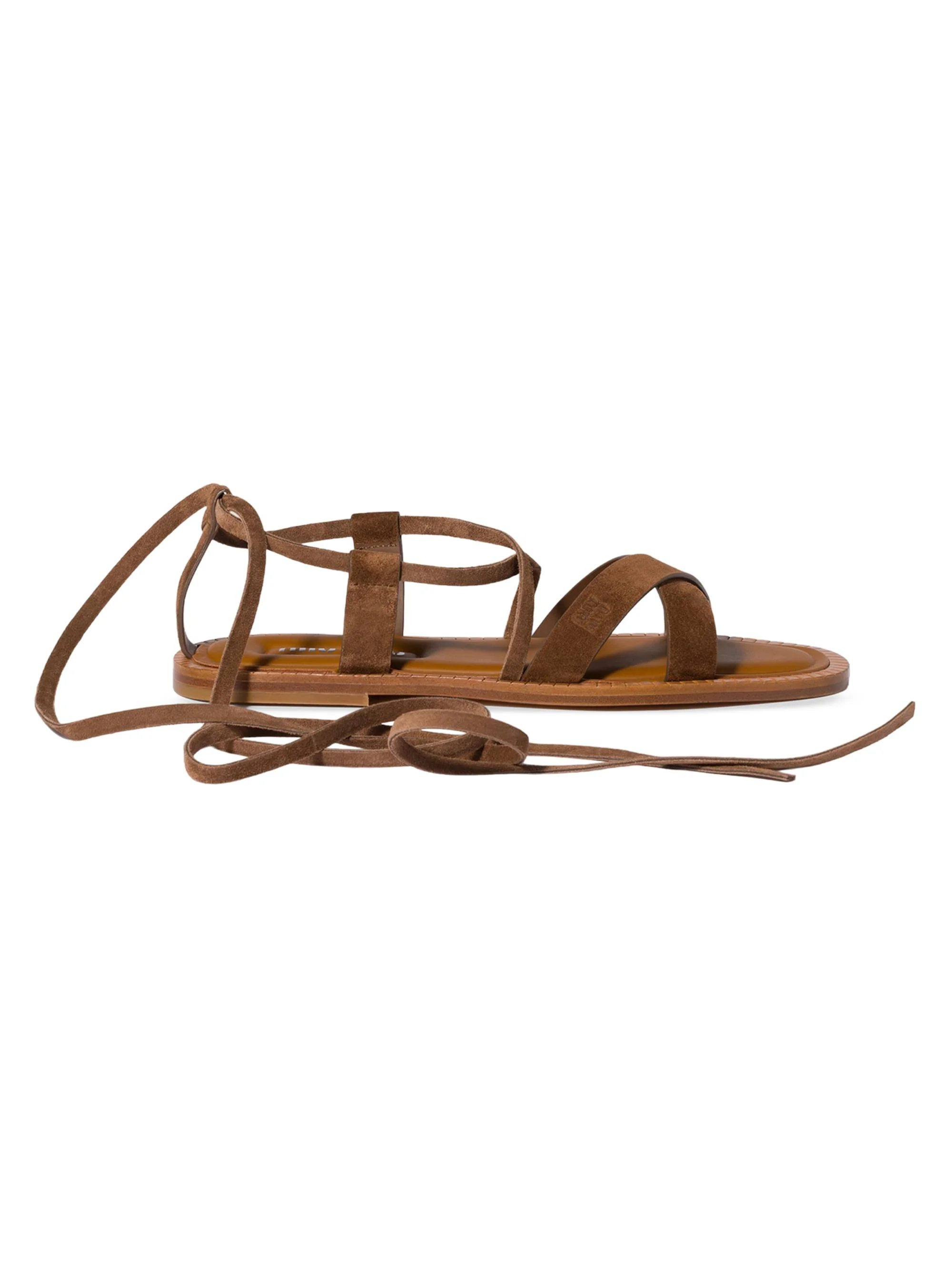 Women's Suede Sandals - Brown - 1