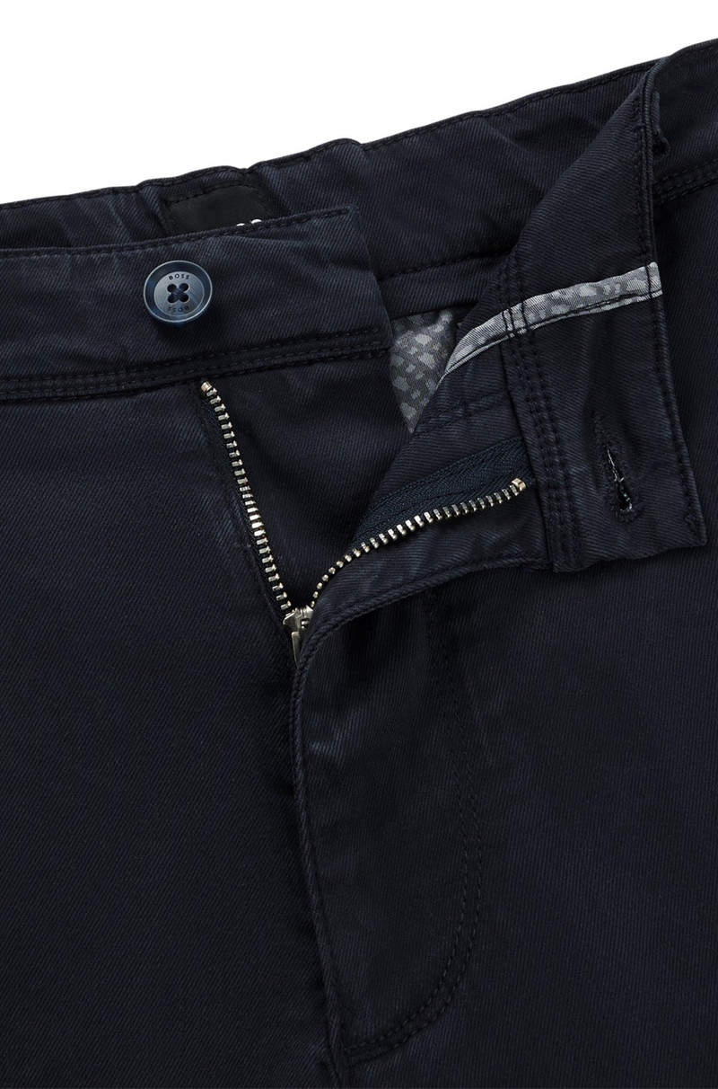 TAPERED-FIT REGULAR-RISE TROUSERS IN STRETCH TWILL 6